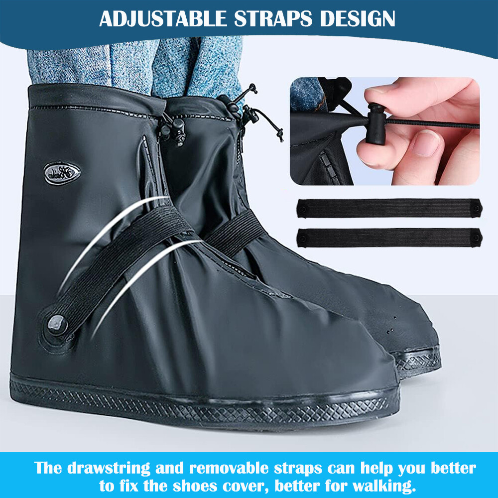 Anti-slip Rubber Shoe Covers Reusable Rain Snow Boot Waterproof Shoes Protector