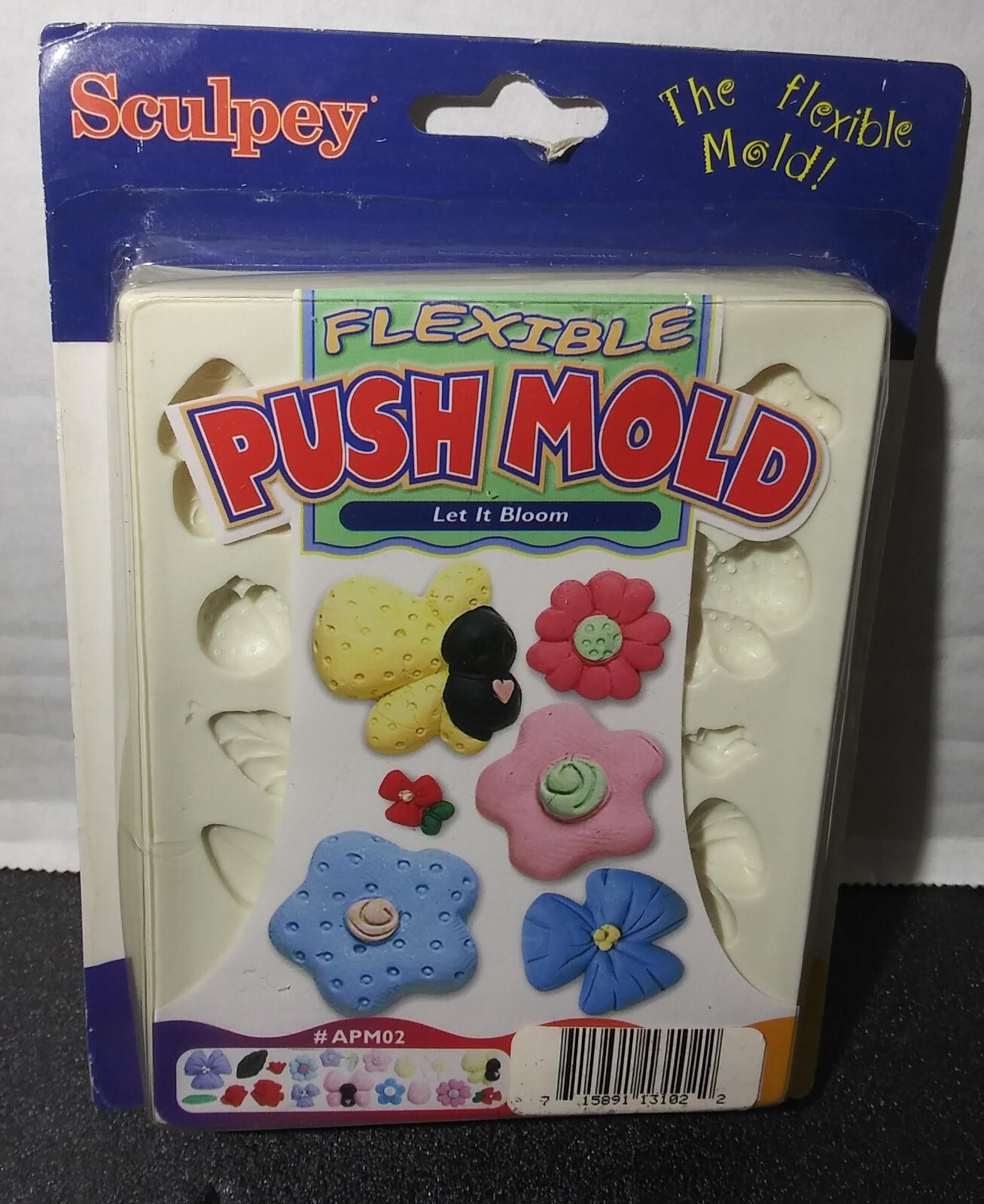 New Sculpey Flexible Push Mold Let It Bloom Polymer Clay Mold Spring Flowers