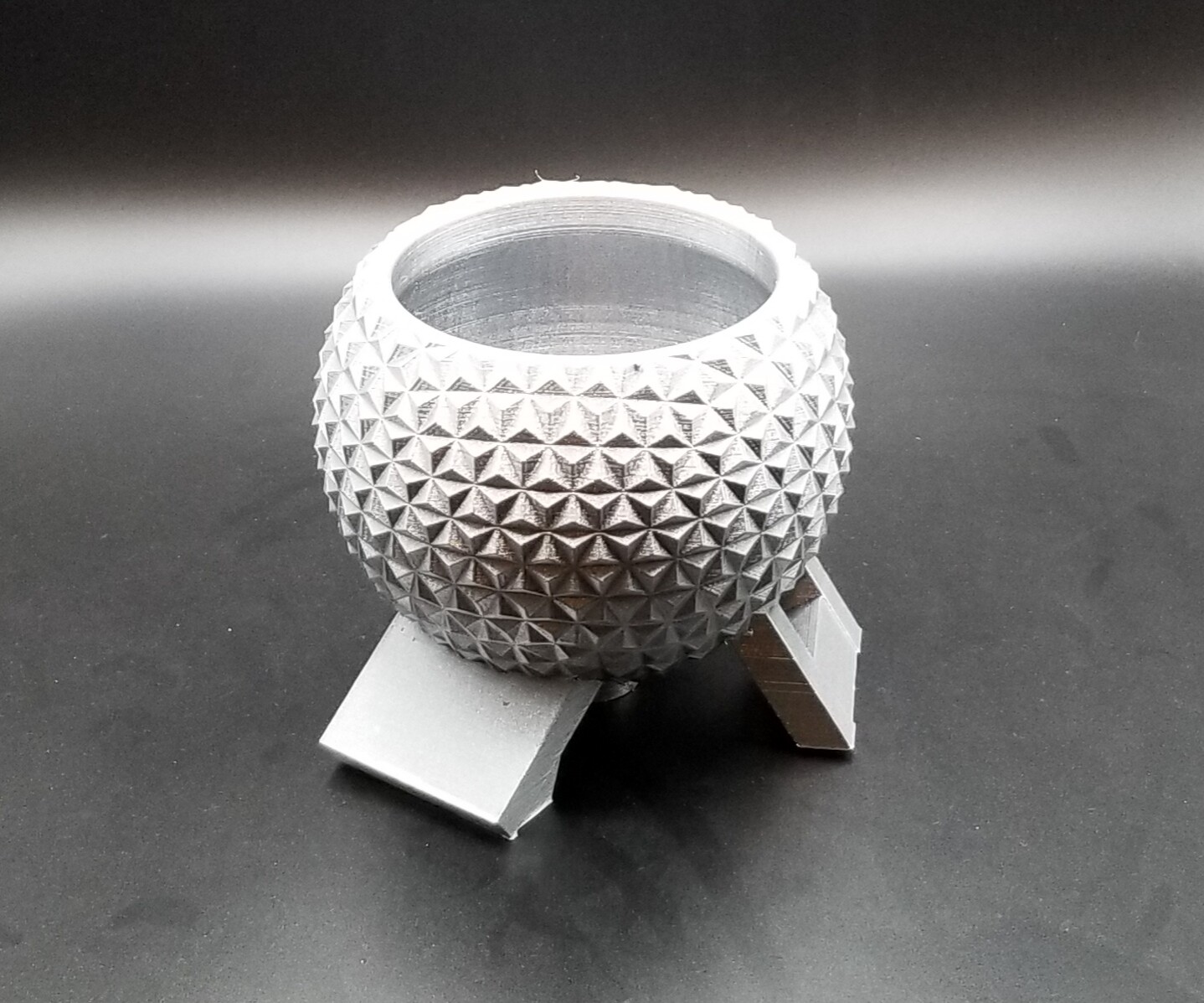 Disney World Epcot Spaceship Earth Inspired Planter - Garden Disney Decor Size C