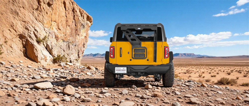 Hooke Road Tailgate Basket Cargo Rack w/ Reinforced Hinge for 21-26 Ford Bronco