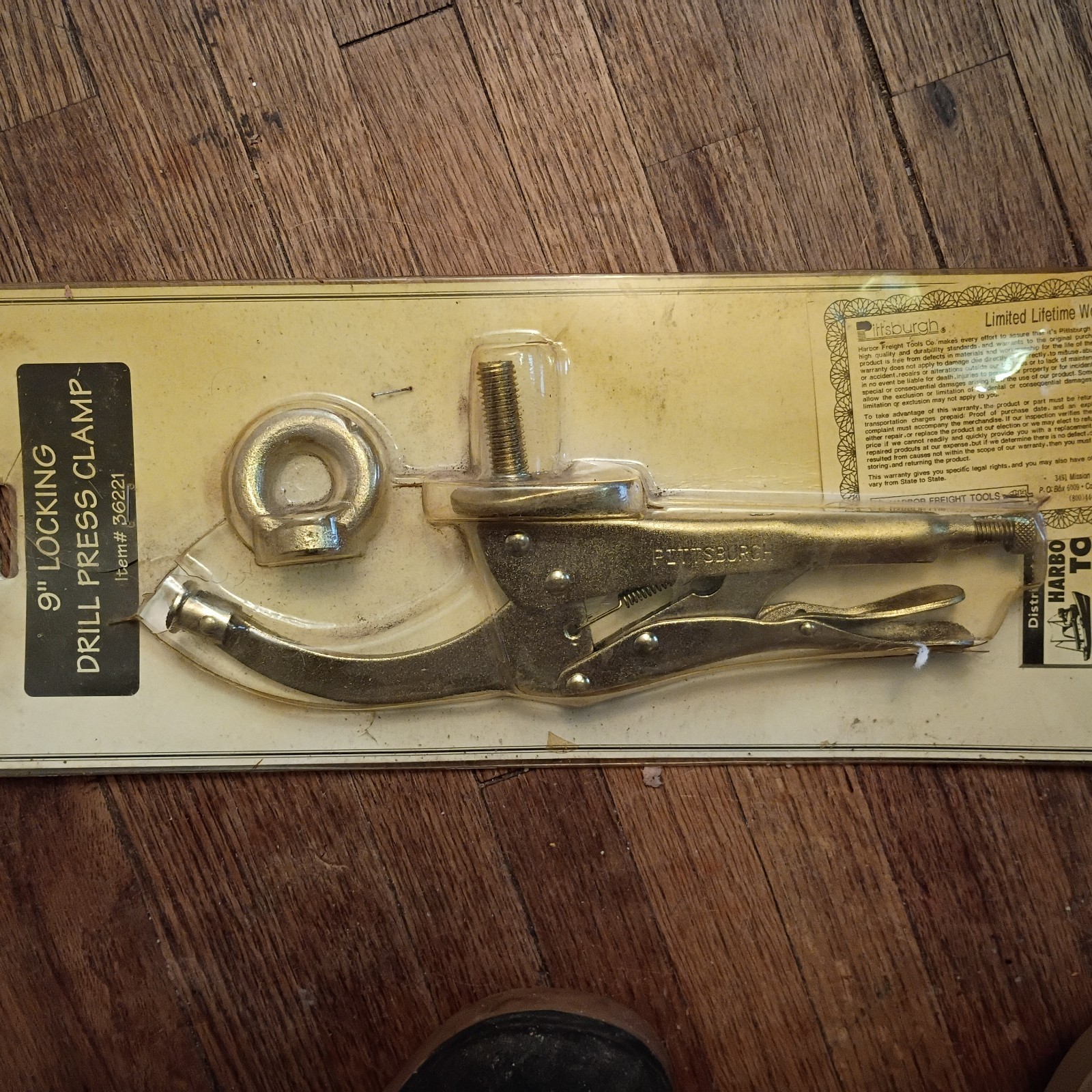 Pittsburg Heavy Duty Pittsburgh 9" Locking Drill Press Clamp Vise