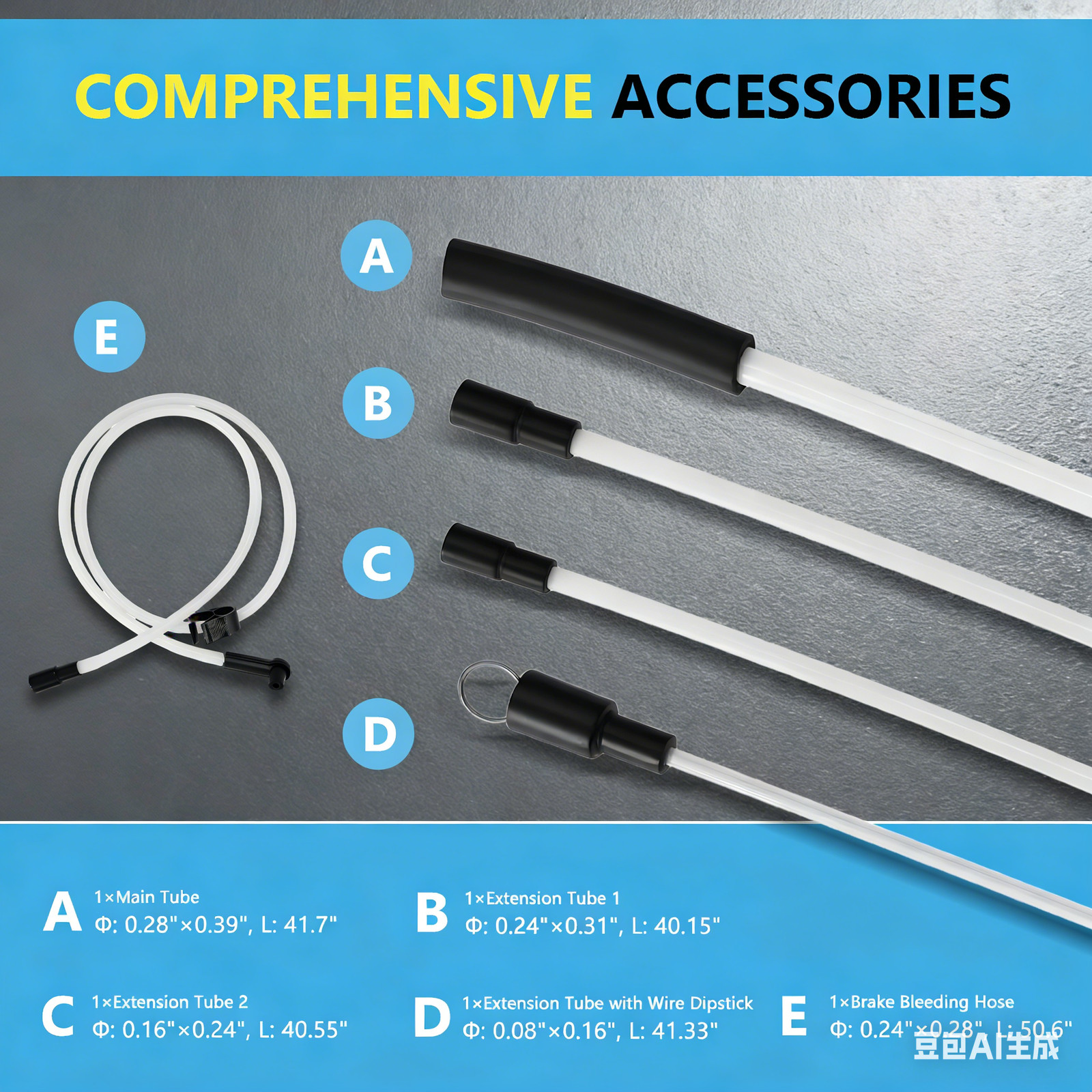 6.5L Oil Extractor Pump Pneumatic/Manual Oil Change Fluid Extractor Blue