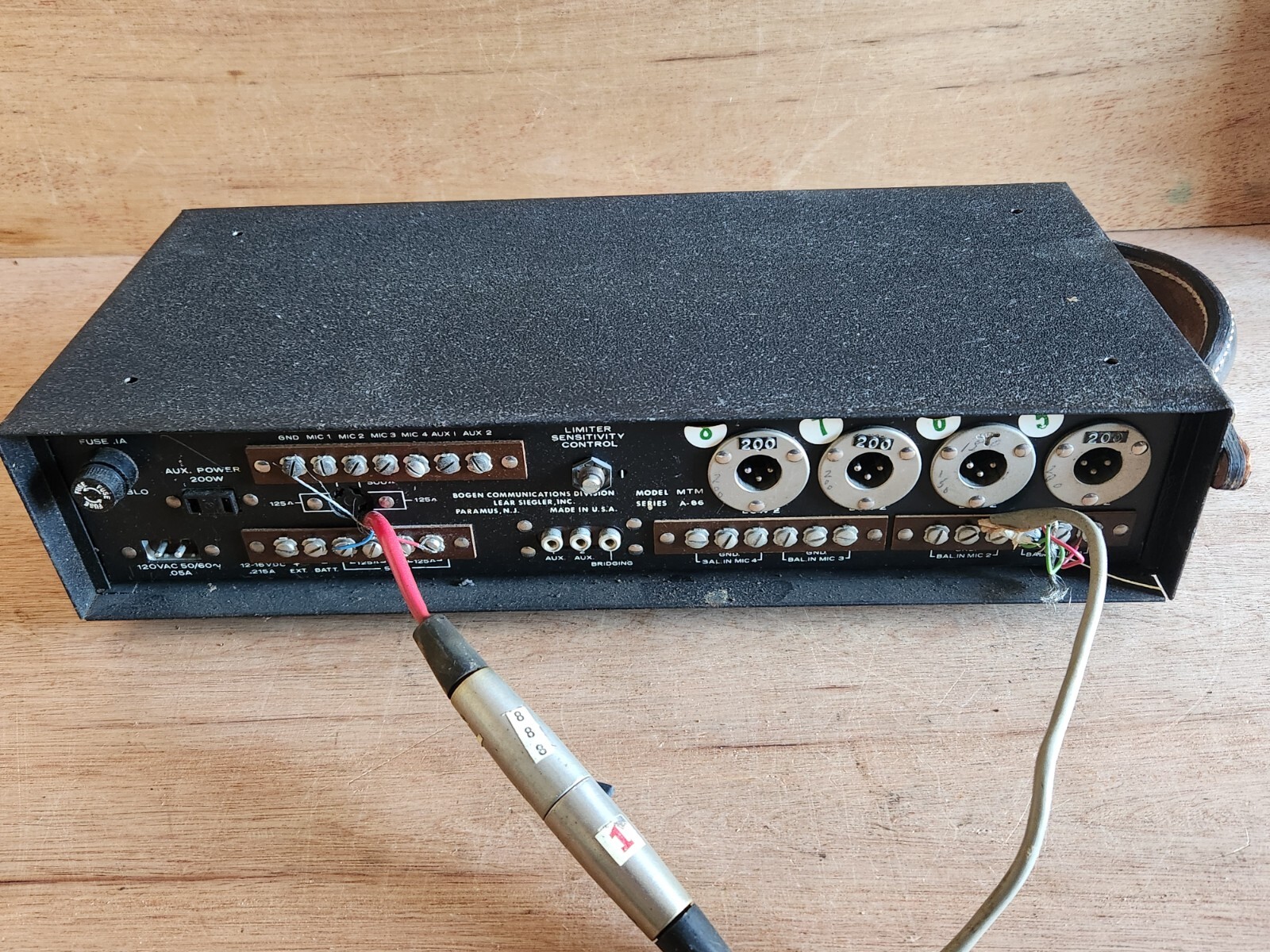 Bogen MTM Transistor Mixer Preamplifier Parts Repair A-86 Vintage USA Untested