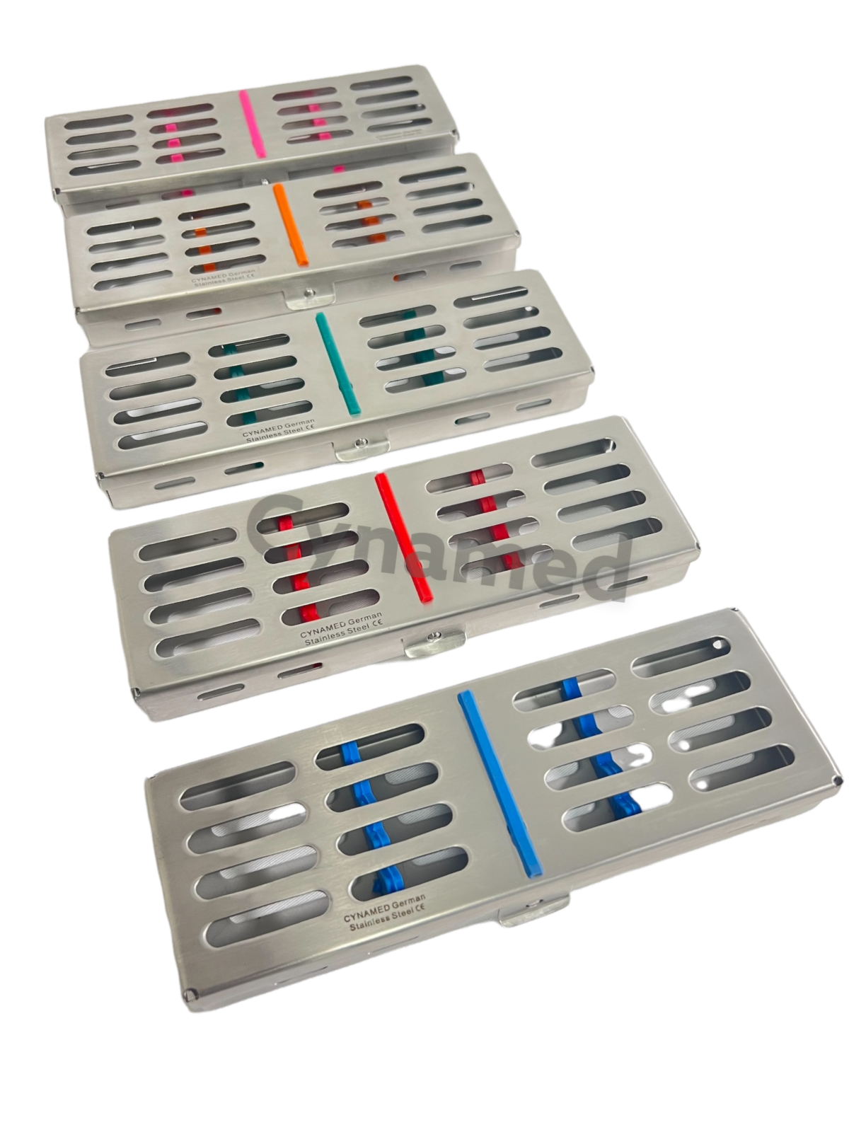 PREMIUM DENTAL AUTOCLAVE STERILIZATION CASSETTE RACK BOX TRAY FOR 5 INSTRUMENTS