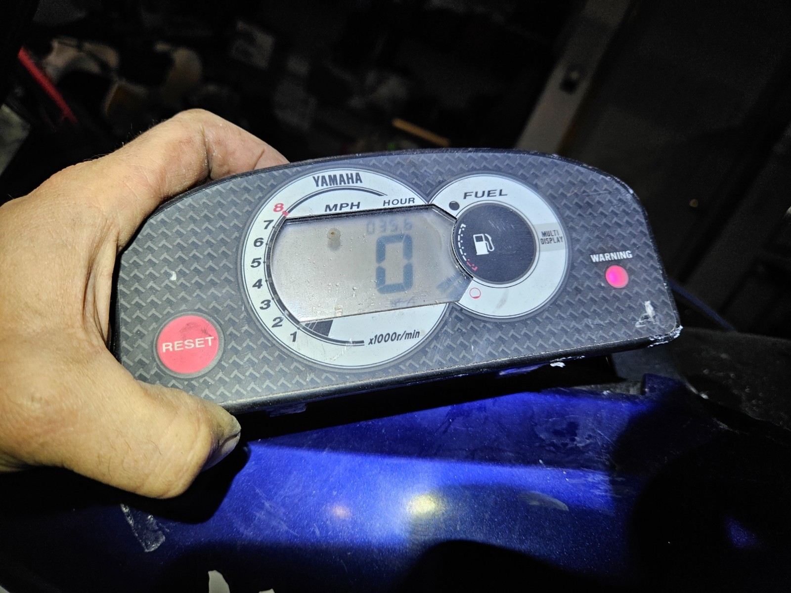 Yamaha jet ski GP1200R GP 1200    GAUGE GAGE LCD DISPLAY ONLY 35.6 HOURS