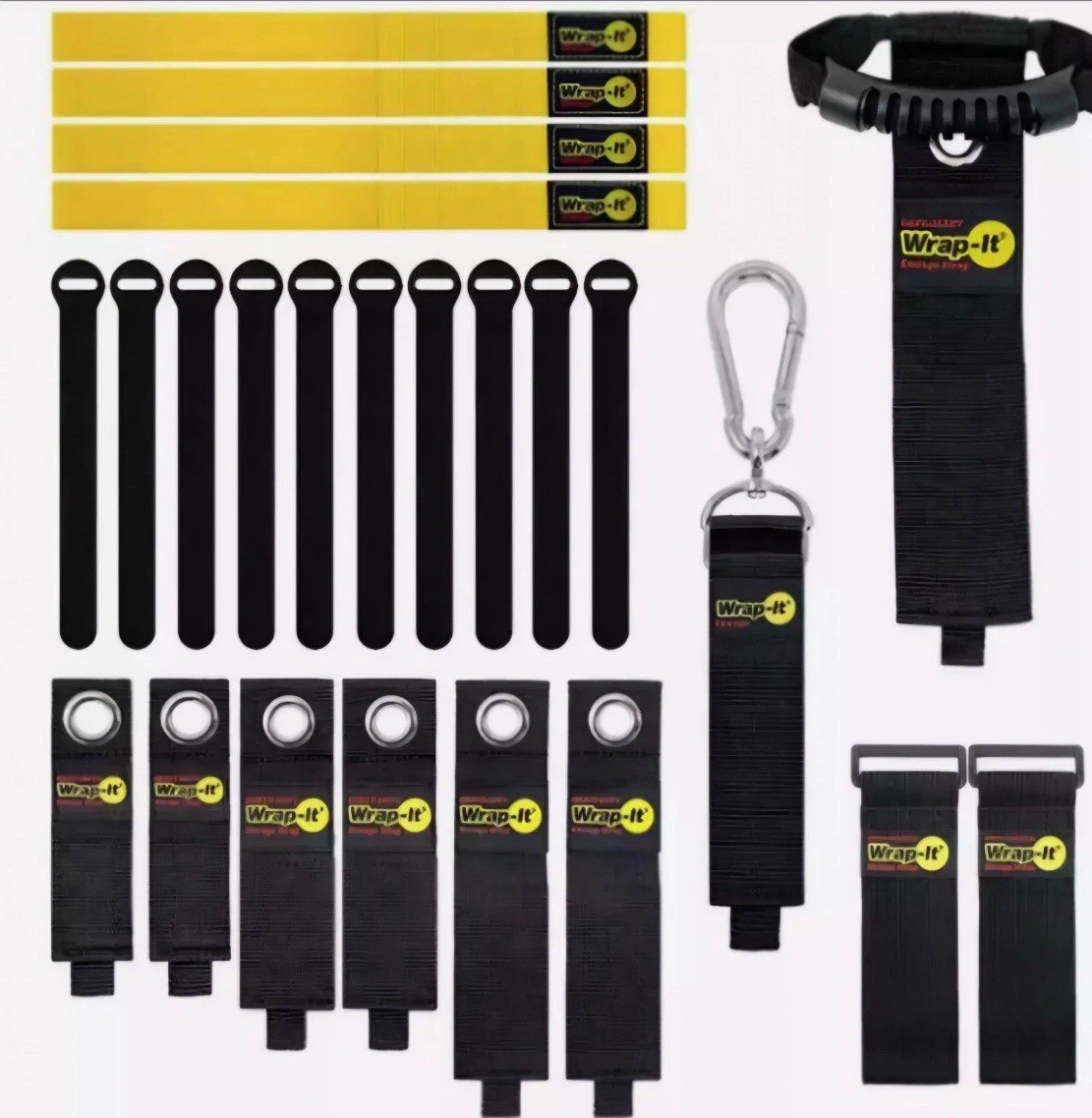 Wrap-It Storage Ultimate Organization Pack, Assorted Straps & Ties, 24 Pieces