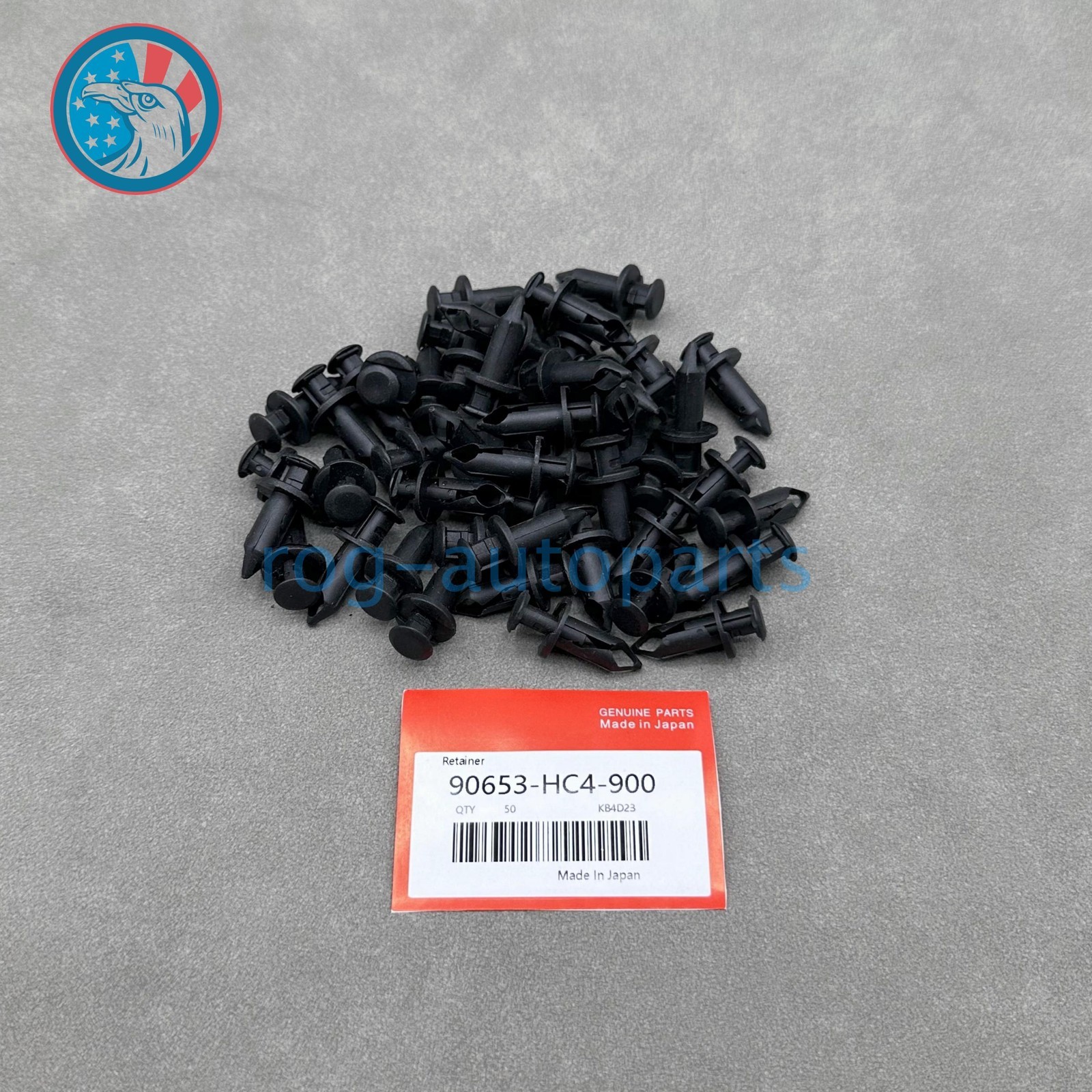 OEM 50×！ ATV Retainer Clips Push Pin Splash Guard Body Panel For Honda 8mm