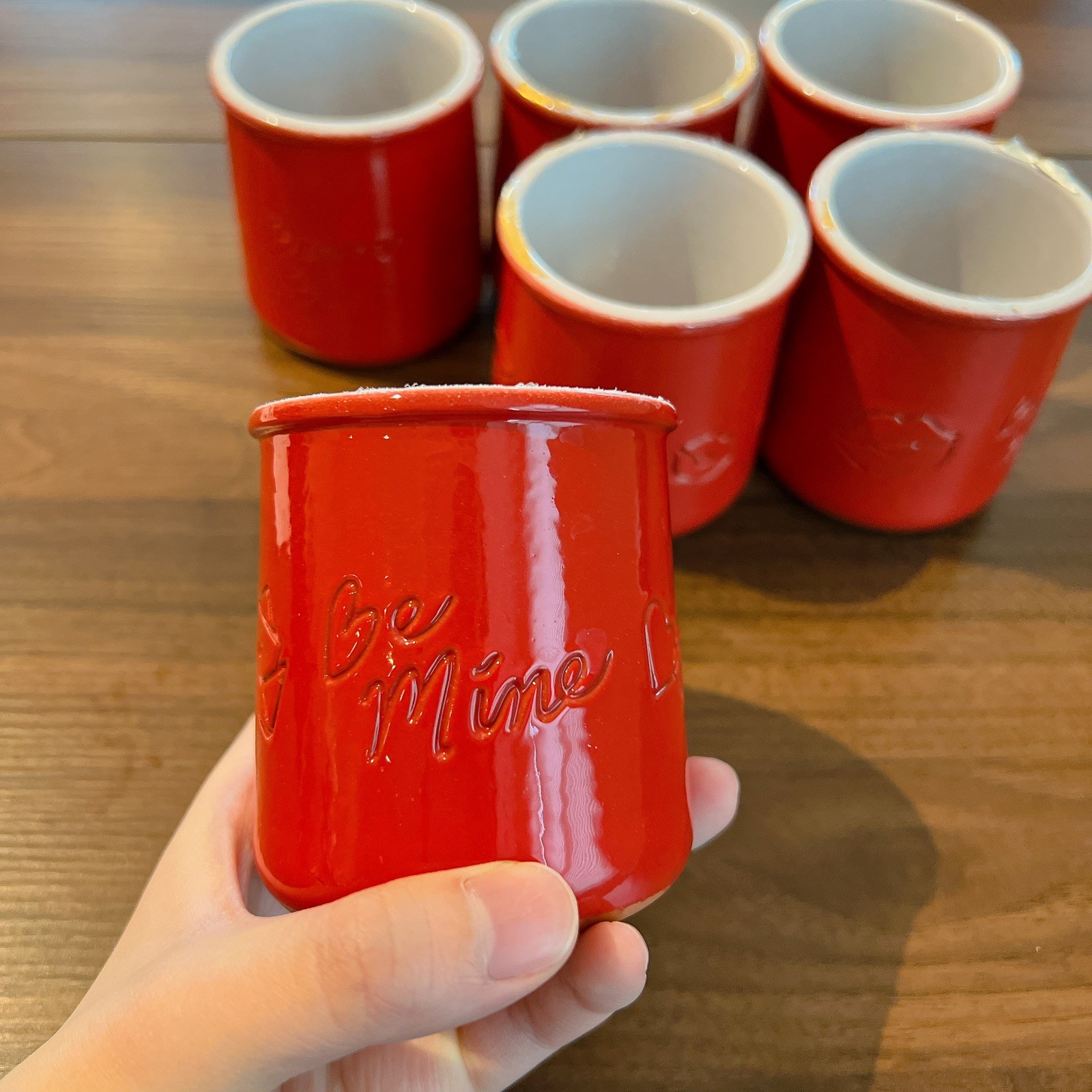 Limited Edition Valentine Red La Fermiere Yogurt Pots