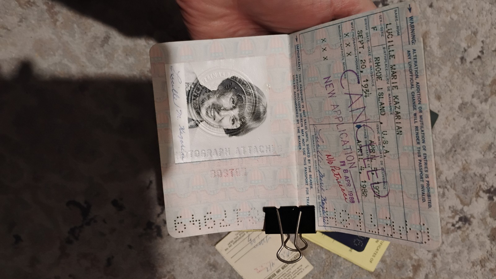 VINTAGE PASSPORT USA 1971 1977LOT OF 3