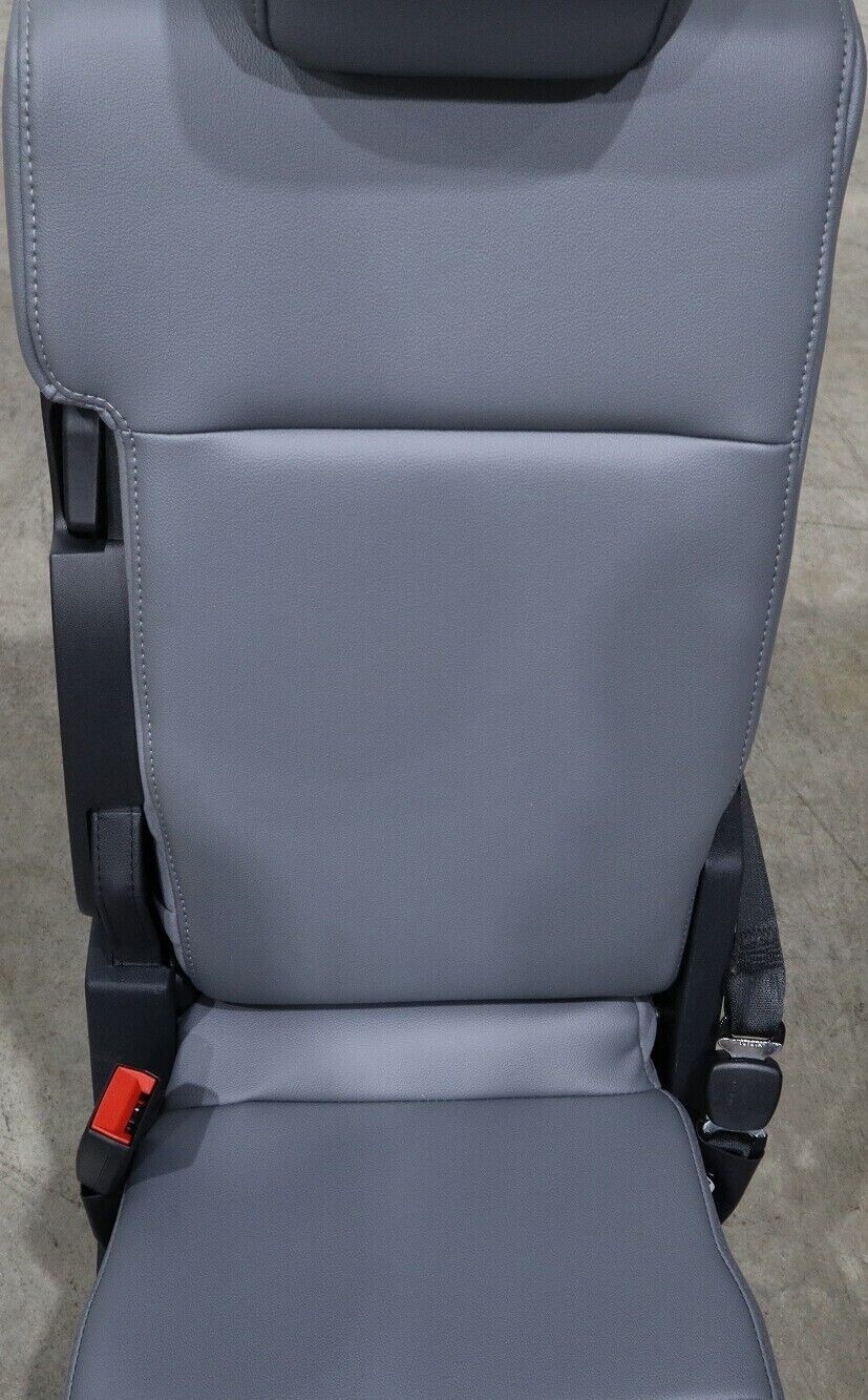 FORD F250 F350 SUPER DUTY FRONT VINYL GRAY BUCKET SEATS NEW GREY SET KIT OEM