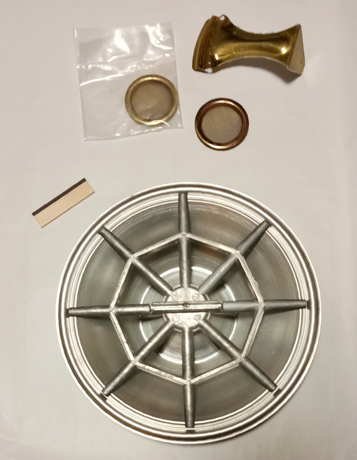 Resonator Guitar Hardware: cone, spider bridge, bridge insert, tailpiece, more