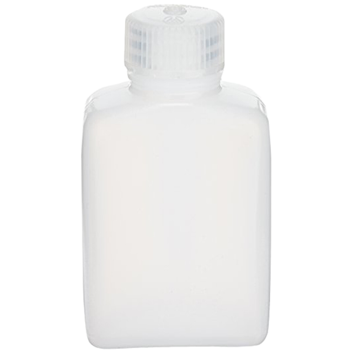 Nalgene HDPE Plastic Wide Mouth Rectangular Storage Bottle - Clear