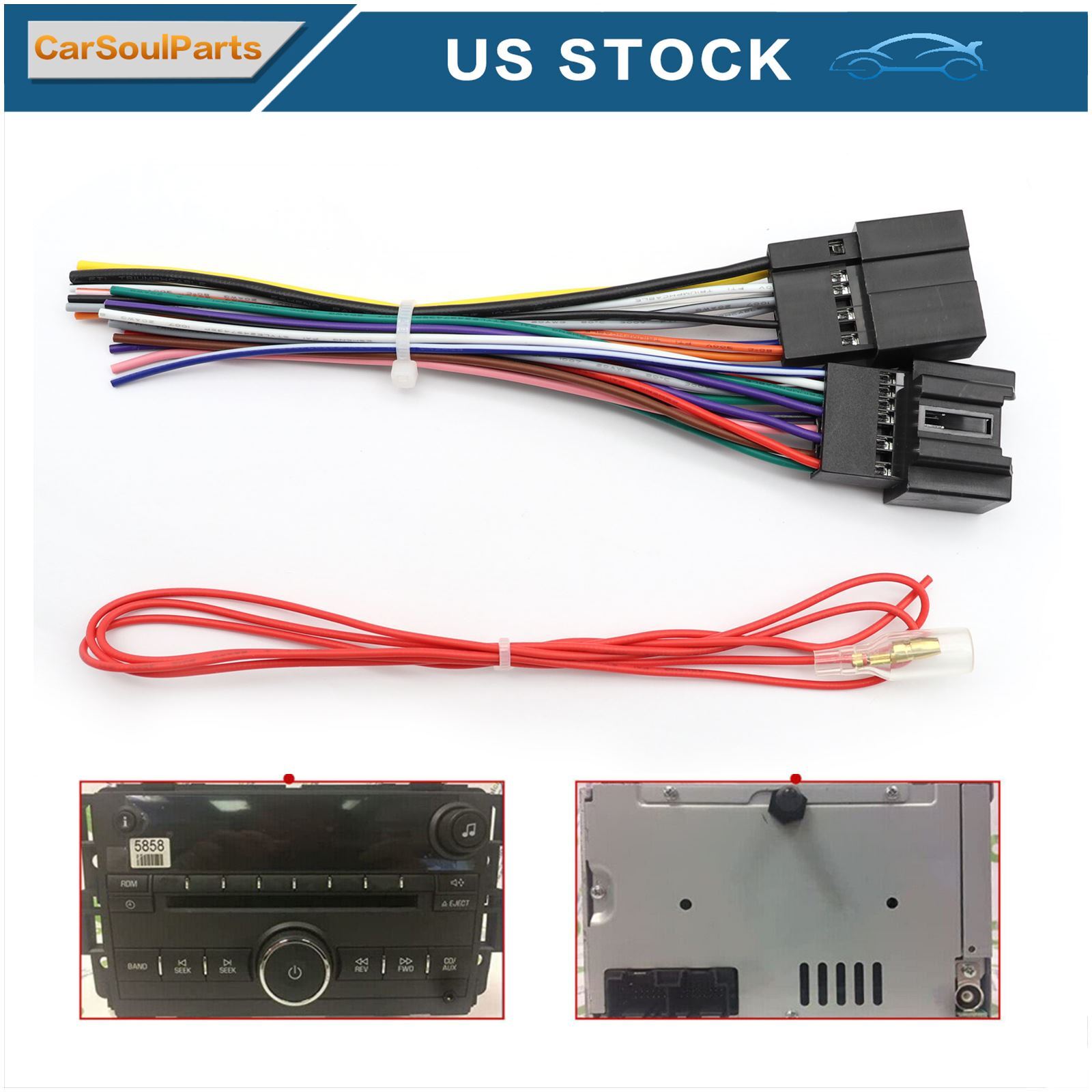 For Chevrolet|Malibu 08-12 Aftermarket Car Stereo Radio Wiring Harness Adapter