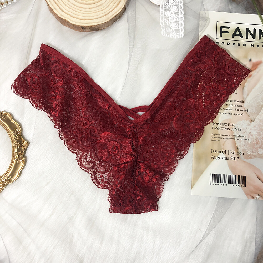 6 Packs Lot Womens French Lace Panties G string Thongs Brief Underwear Lingeries