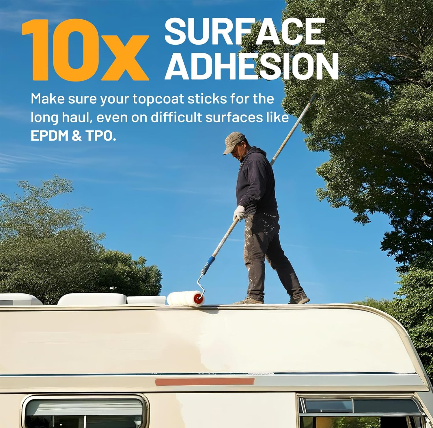 Premium EPDM & TPO Primer for RV Roofs - 1 Gallon, High Performance