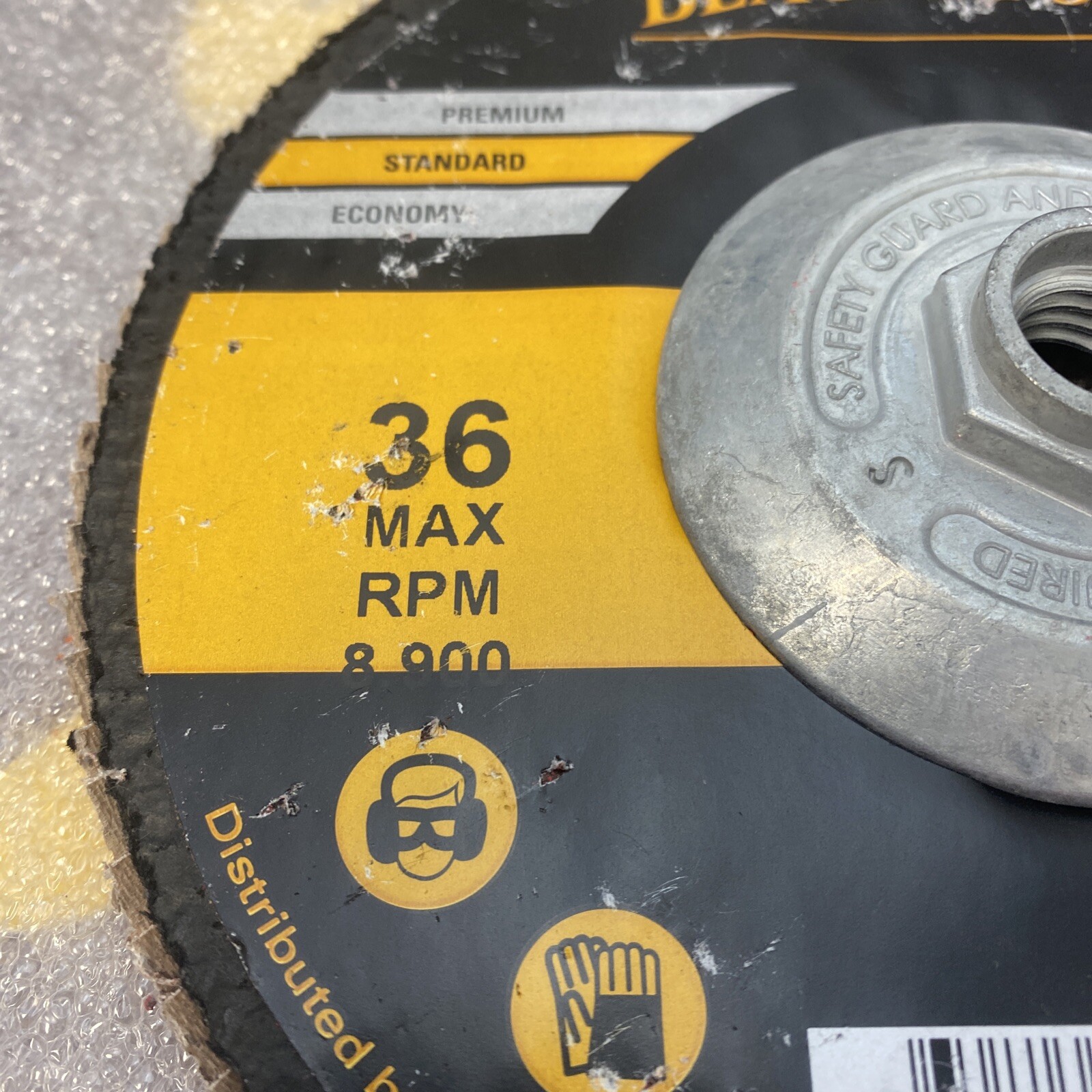 7" x 5/8"-11 Type 27 36-Grit Ceramic Flap Disc w/ Fiberglass Backing