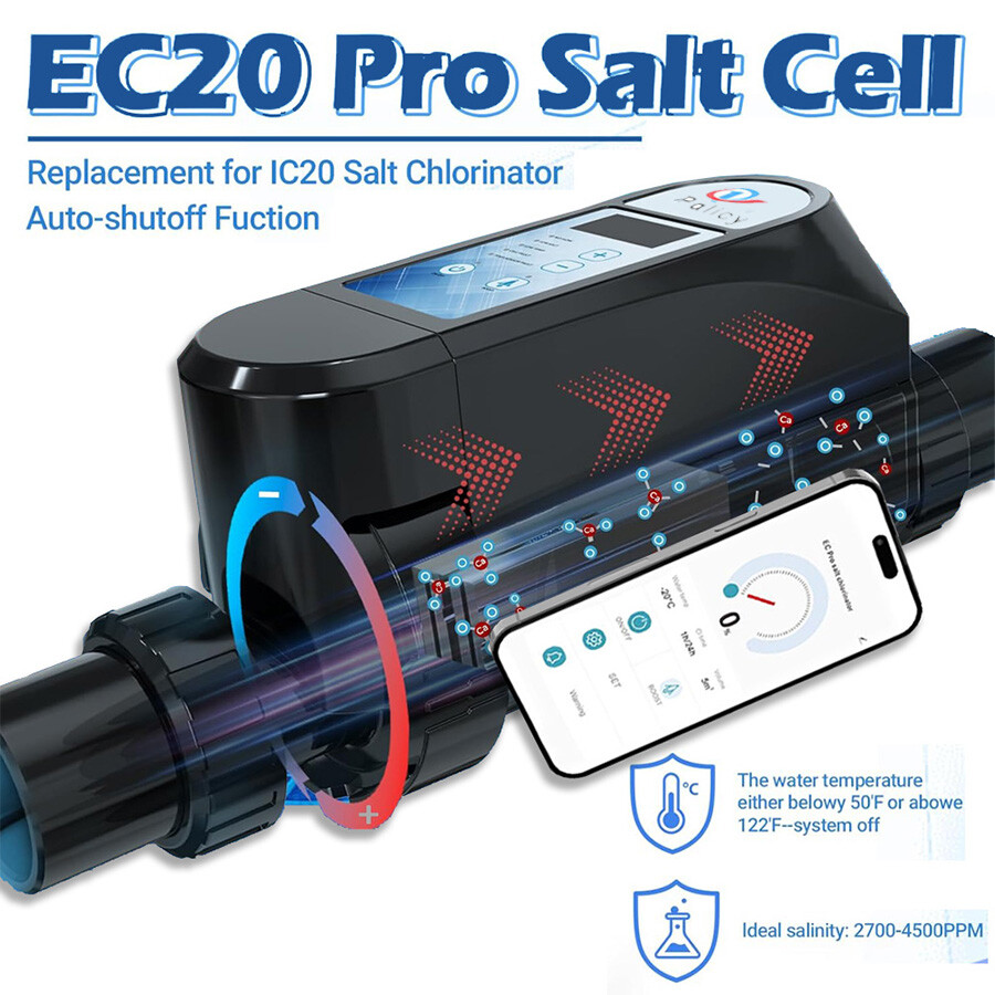 Complete Salt Water Pool Chlorine Generator System for 26000 Gallon Chlorinator