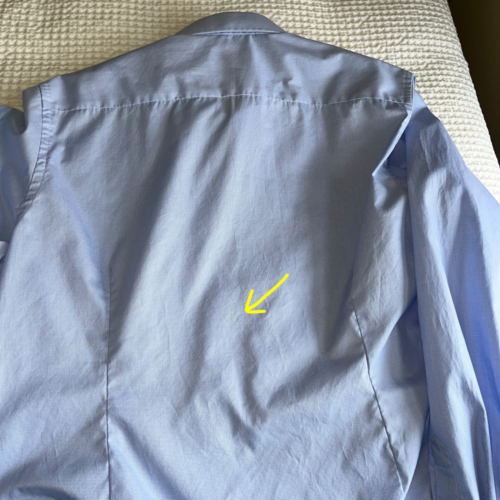 Eton Men's Blue Micro Houndstooth Dress Shirt Sz 18.5 47