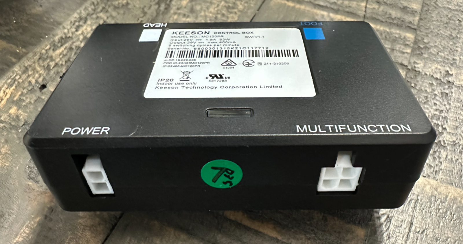 ORKIN Serta Ergomotion Keeson Control Box MC120PR- USED