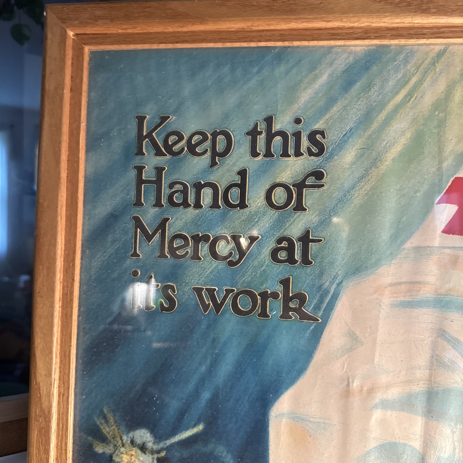 WW1 "Keep This Hand of Mercy as its Work" Red Cross Poster (20" X 27") 1918