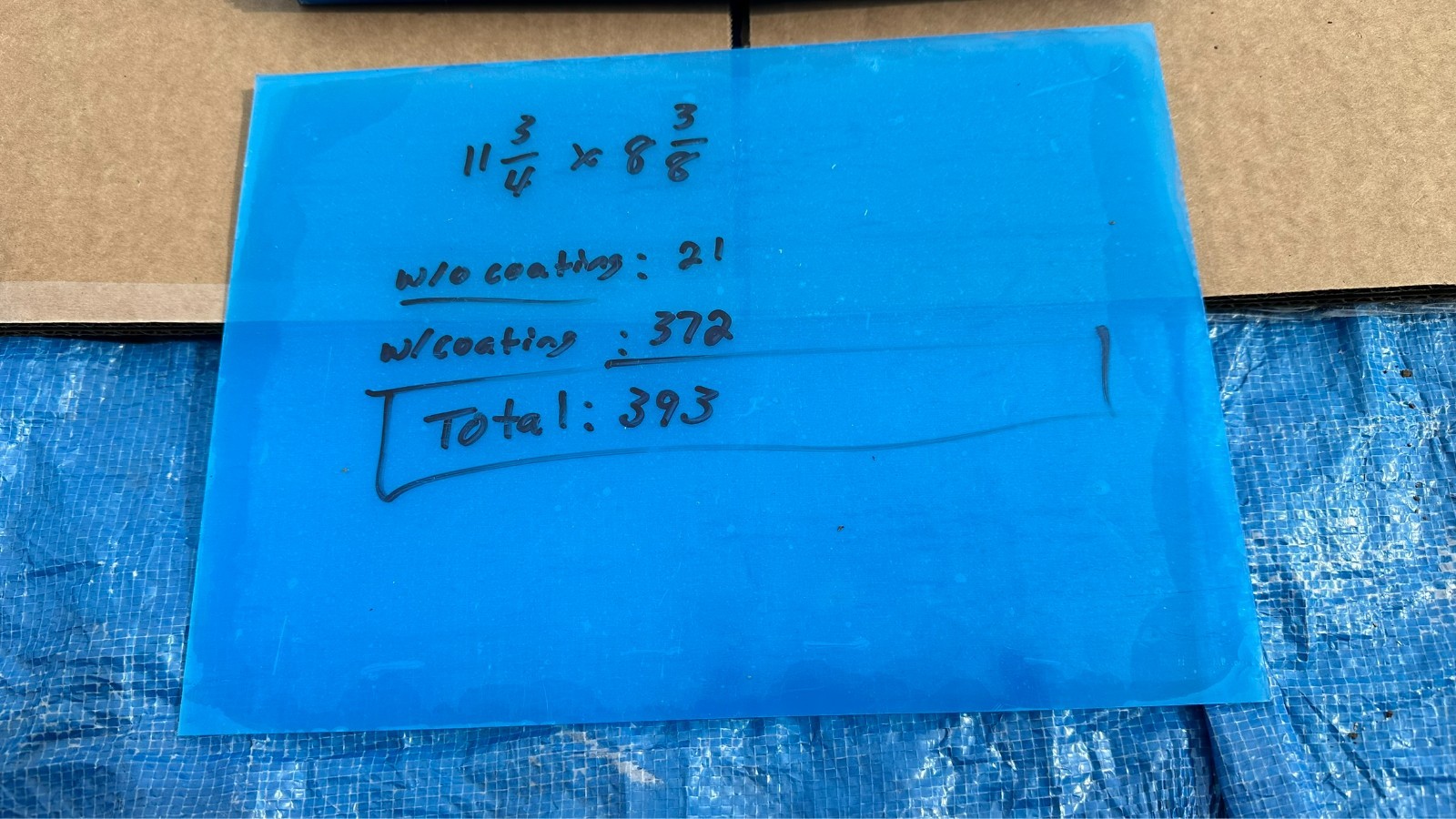 Lot of 10 New Sheets of 11-3/4" x 8-3/8" Acrylic Clear Plexiglass Plexi