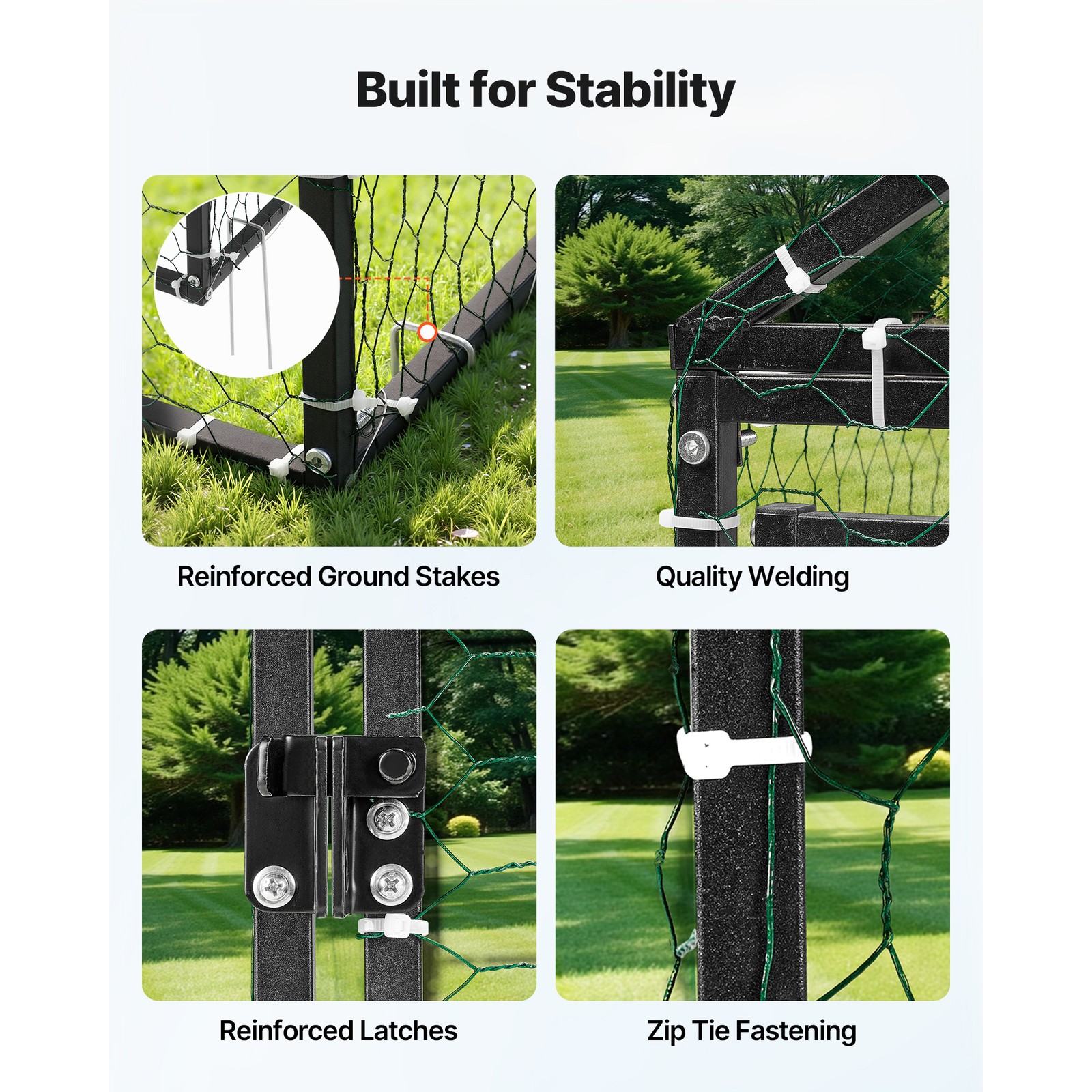 Uimoso Metal Chicken Coop with Cover for 6-8 Chickens,3.3x9.8x3.3ft Poultry Cage