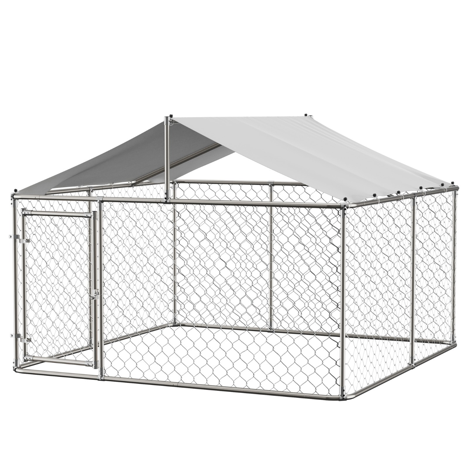10x10ft Outdoor Pet Dog Run House Kennel Shade Cage Enclosure w/ Cover Playpen