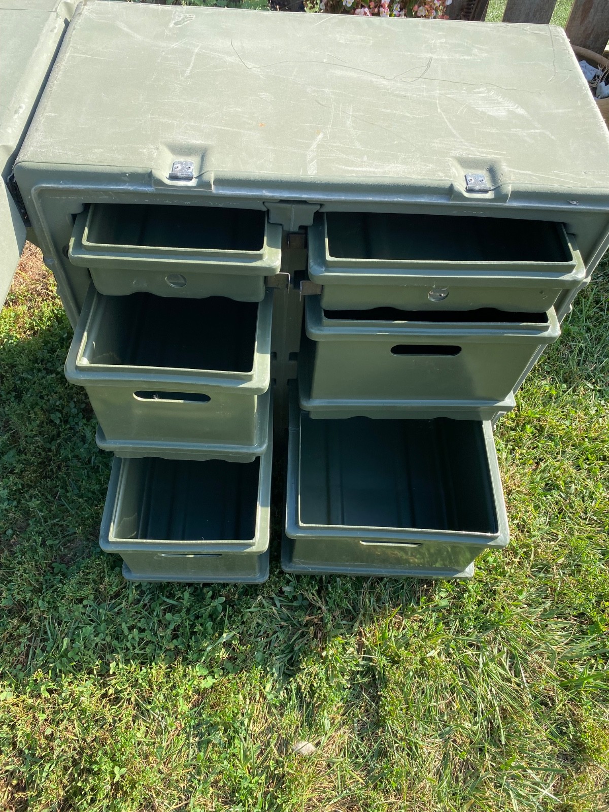 Hardigg US Military Surplus Portable Green Field Desk
