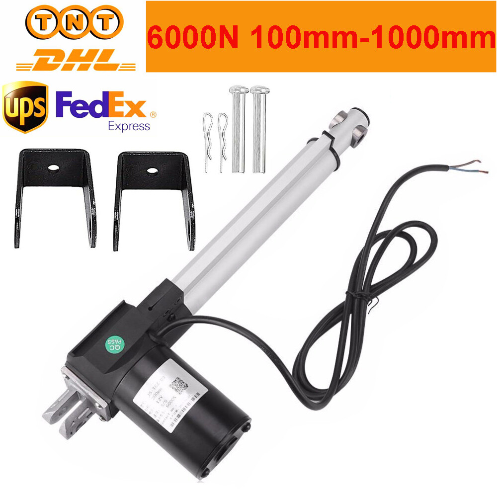 6000N Linear Actuator 4"~40" Stroke DC 12V Electric Motor Heavy Duty