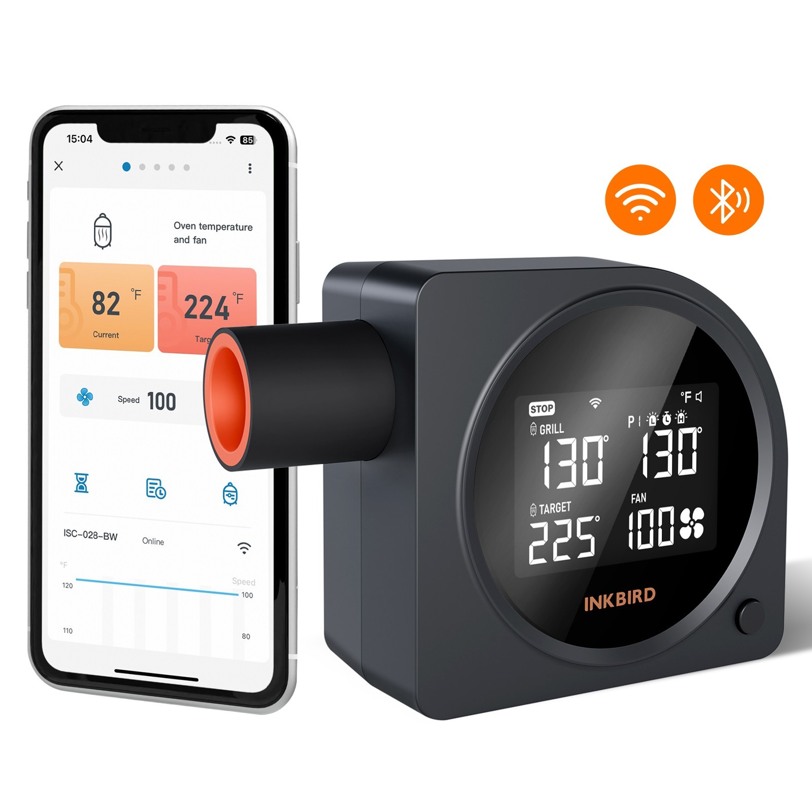 INKBIRD Automatic Smoker Fan Controller WiFi BBQ Meat Thermometer Cooking Tools