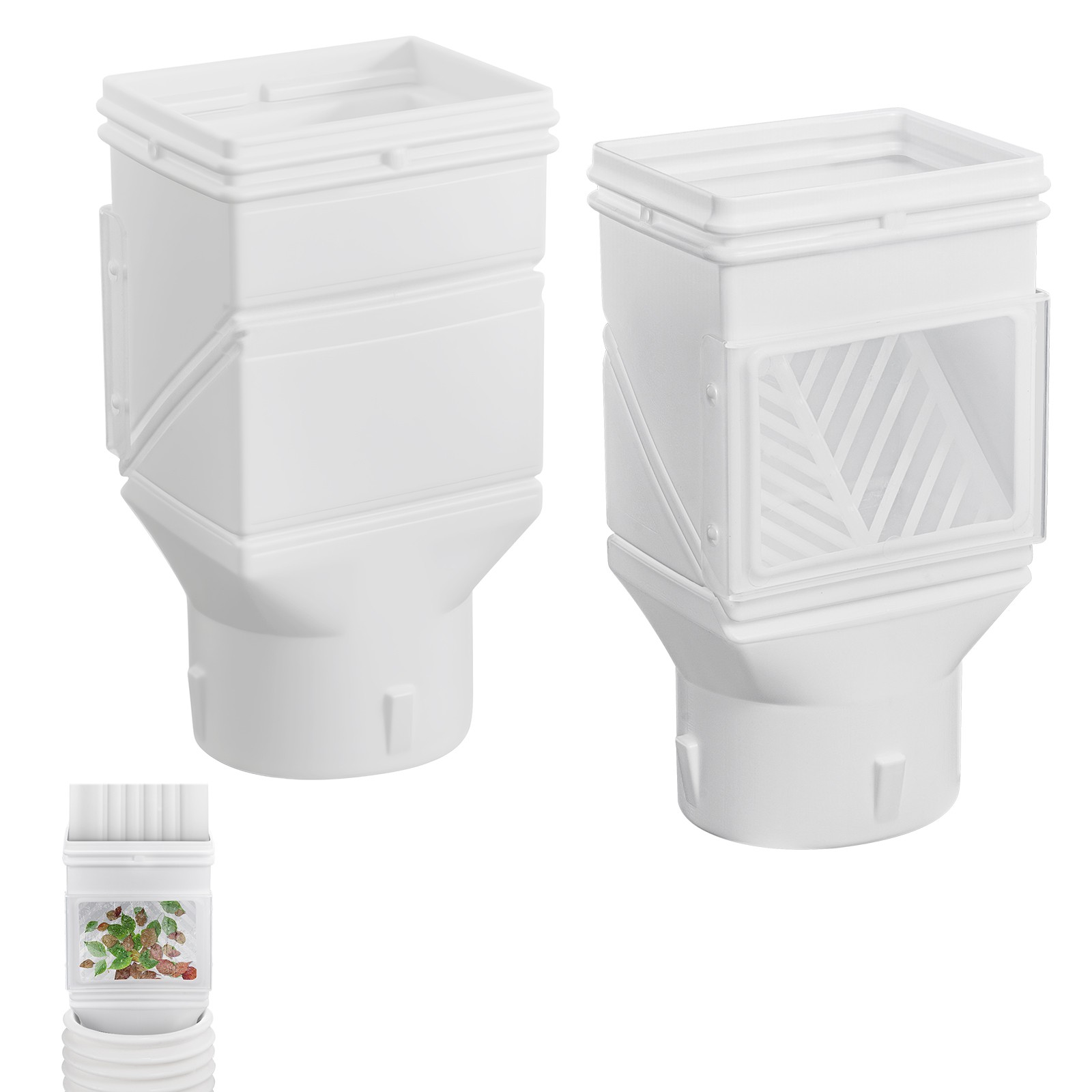 VEVOR Downspout Diverter Rainwater Collection Kit for 2x3 3x4