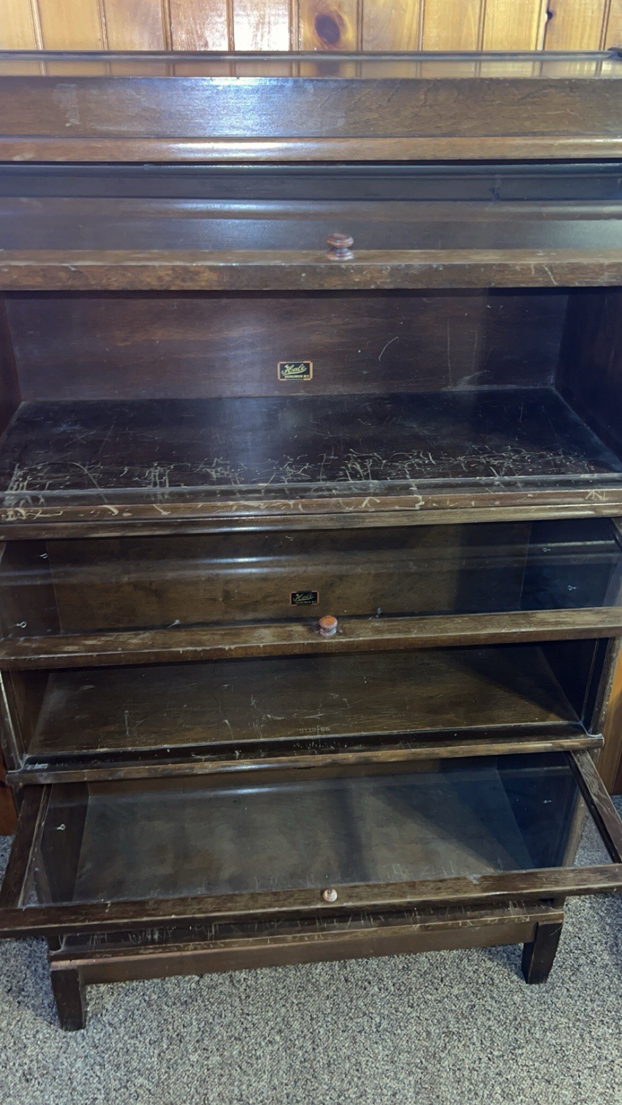 Vintage Hale Herkimer N.Y. barrister /lawyer Bookcase 3 Stack