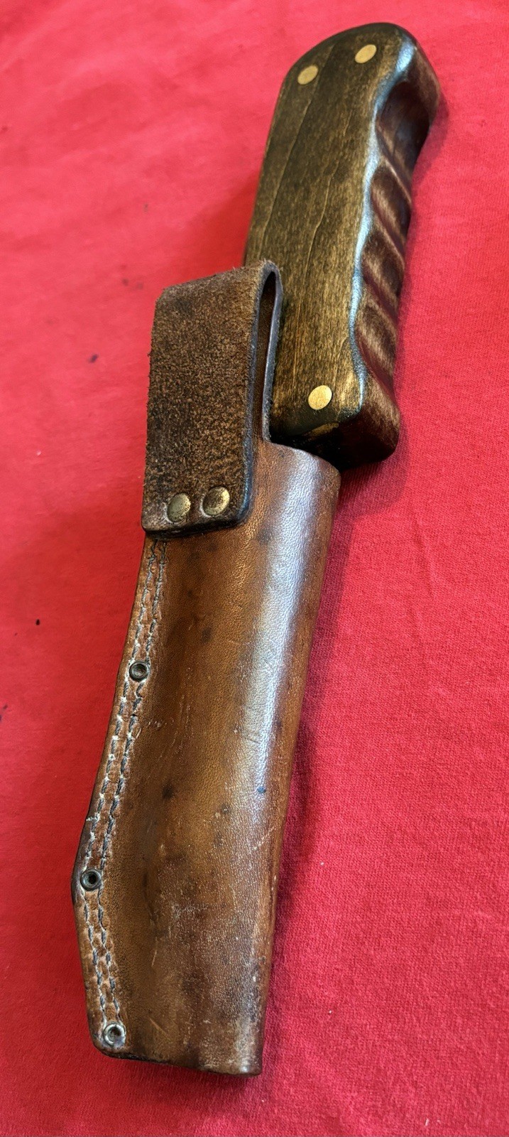 WW1 1914-1918 ENGLISH TRENCH SPIKE KNIFE - NEW WOOD GRIP