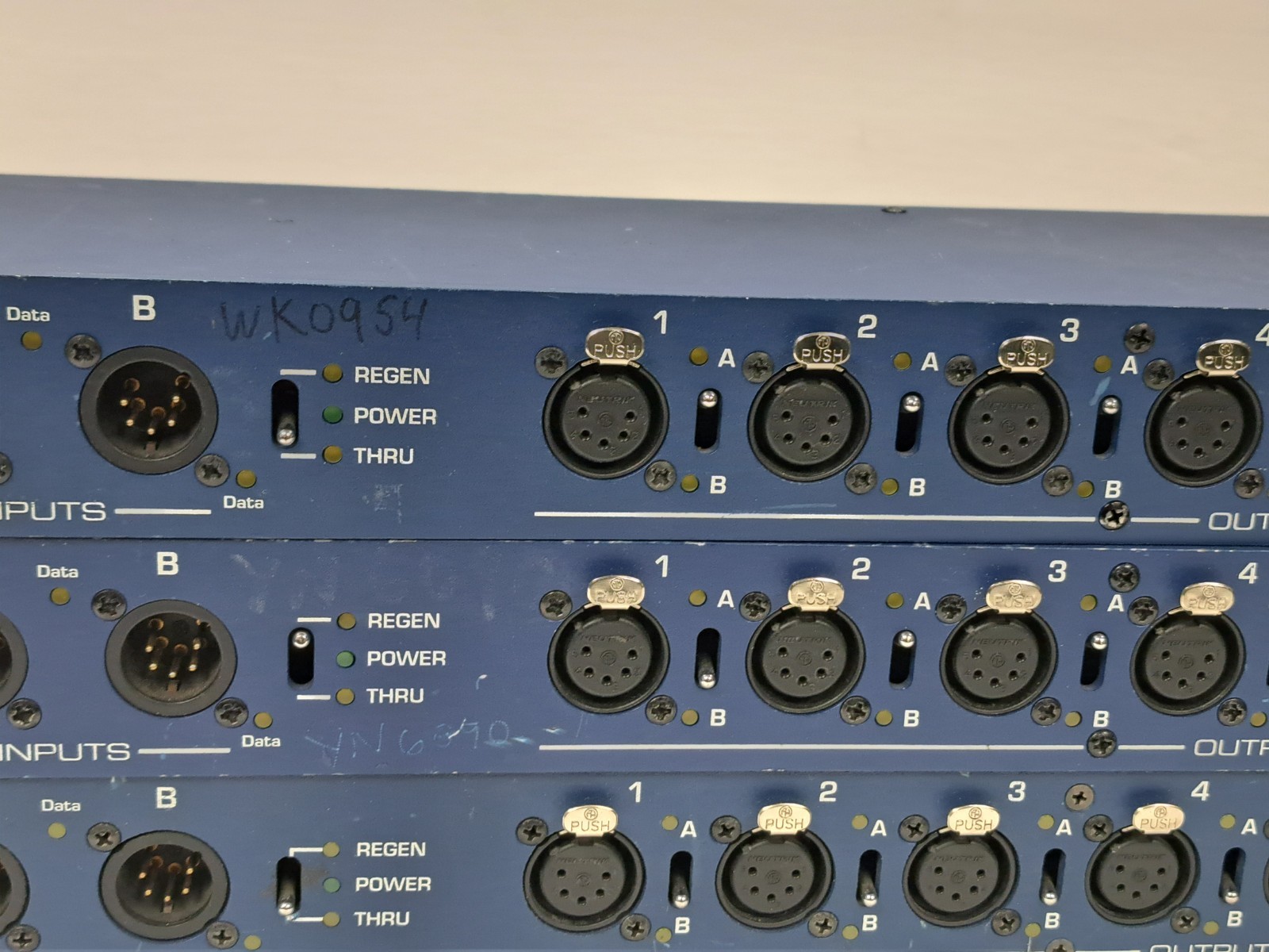 TMB ProPlex PPDDS285 DMX512 Opto-Splitter 2x8 2x 5-Pin XLR In 8x Out Rackmount