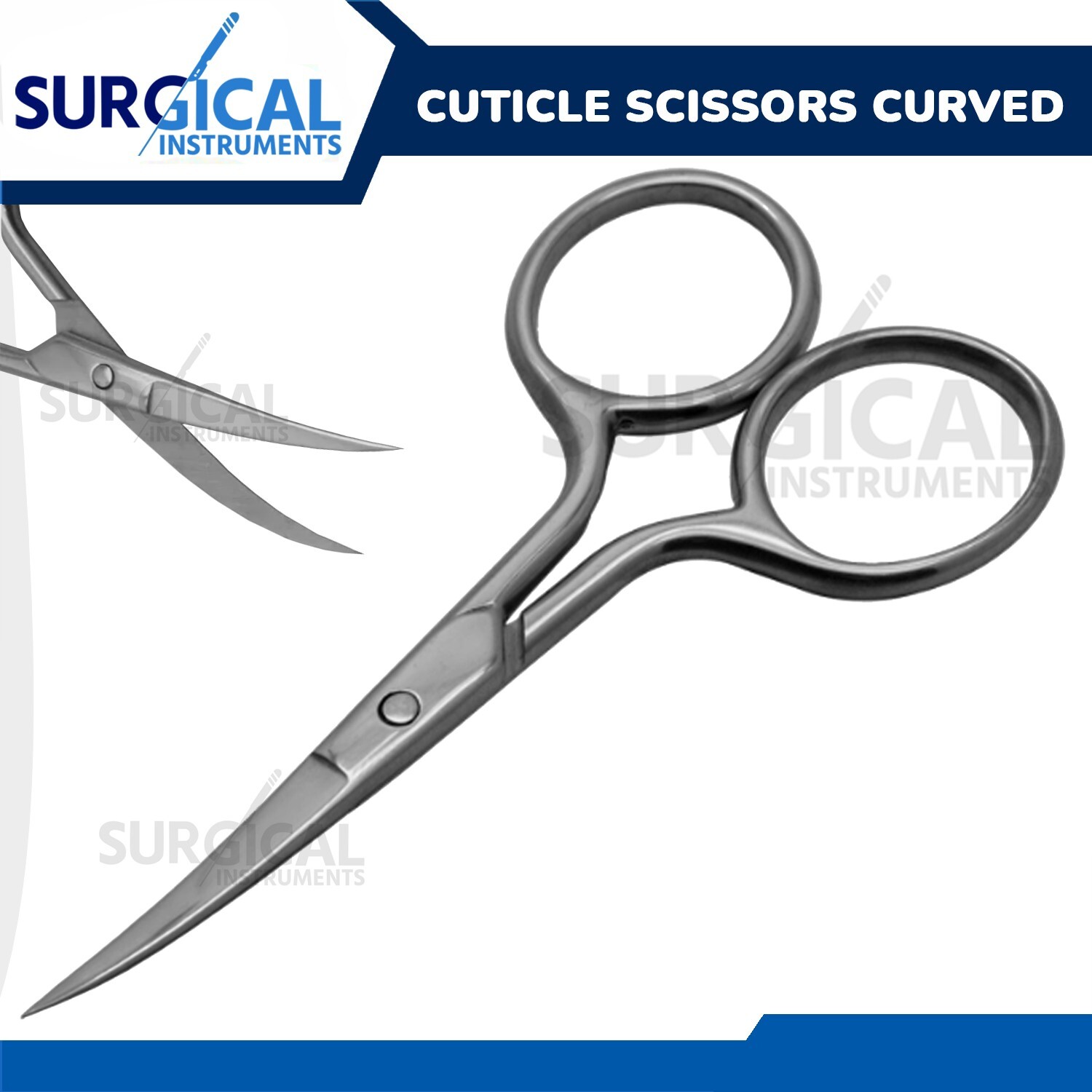 Finger Toe Nail Scissors Cuticle Clipper Curved Manicure Cutter German Grade