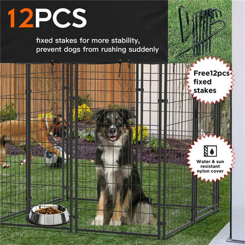 Oversized Large Dog Kennel Outdoor Anti-UV Dog Playpen House Fence Pet Crate