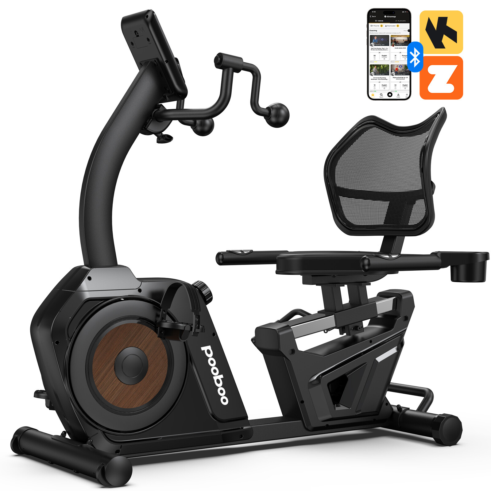 Recumbent Exercise Bike Dual Motion Arm Leg Exercisers for Senior Home Training