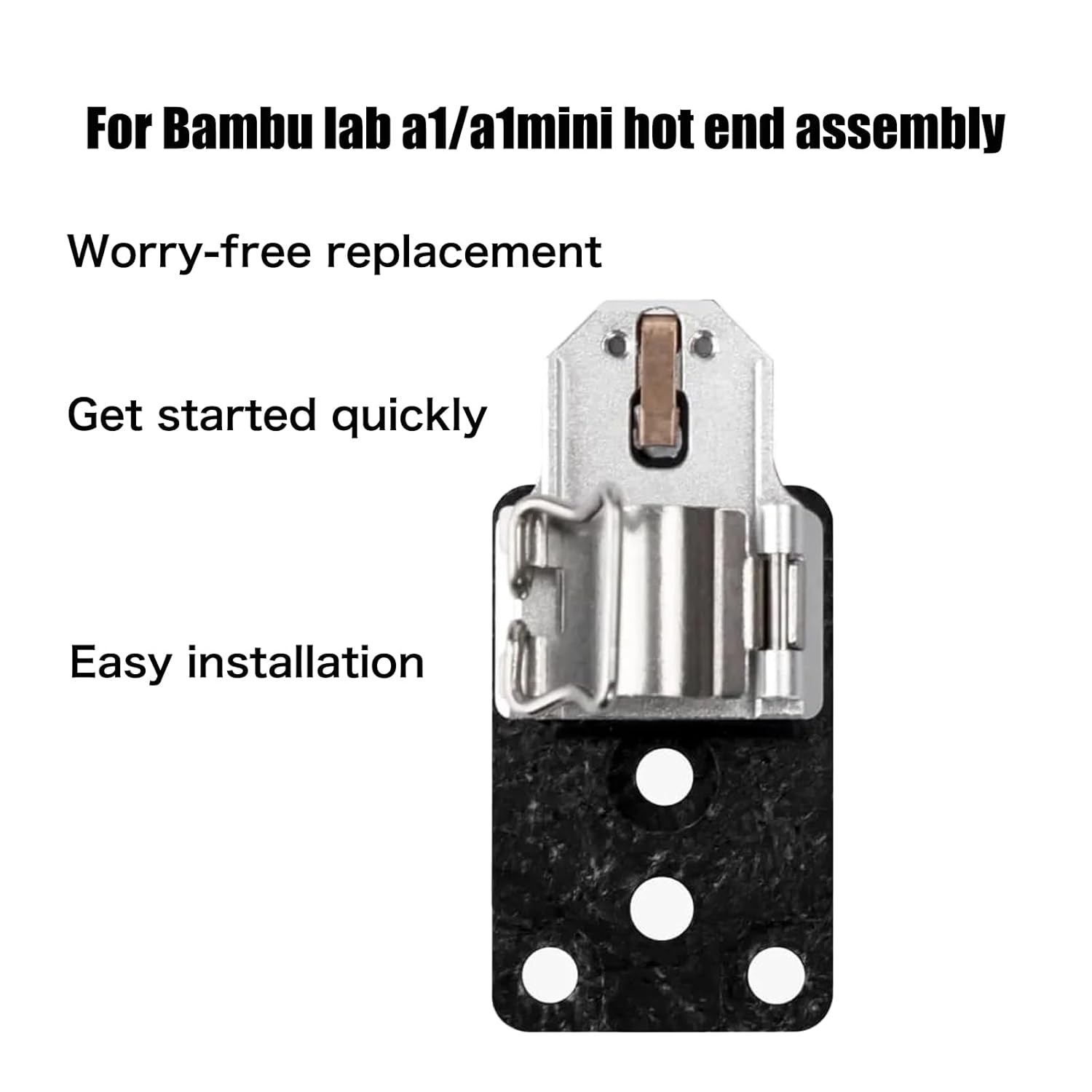 Hotend Heating Assembly Up to 390℃ for Bambu Lab A1/A1 Mini 3D Printer...