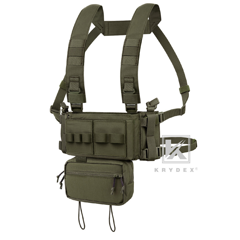 KRYDEX MK3 Micro Fight Chassis Chest Rig Modular Tactical Carrier with Mag Pouch