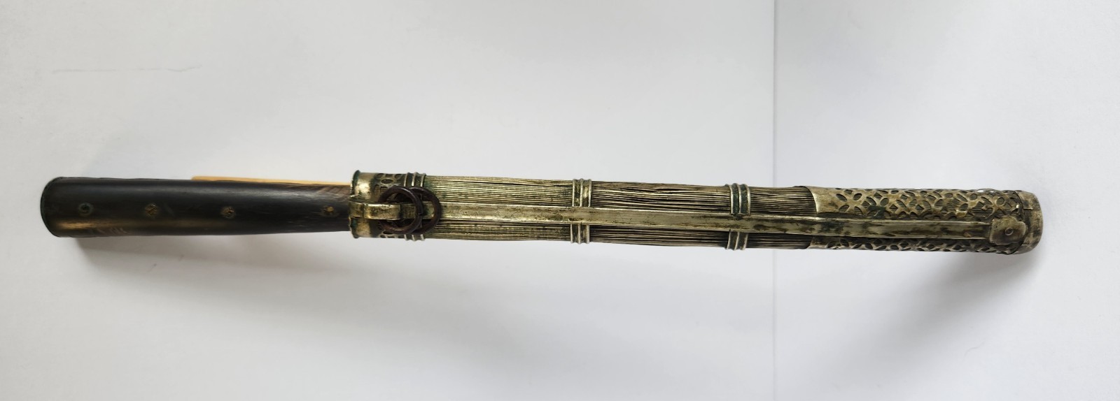 Antique Asian Chinese Knife Bone Chopsticks Traveling Eating Trousse Set