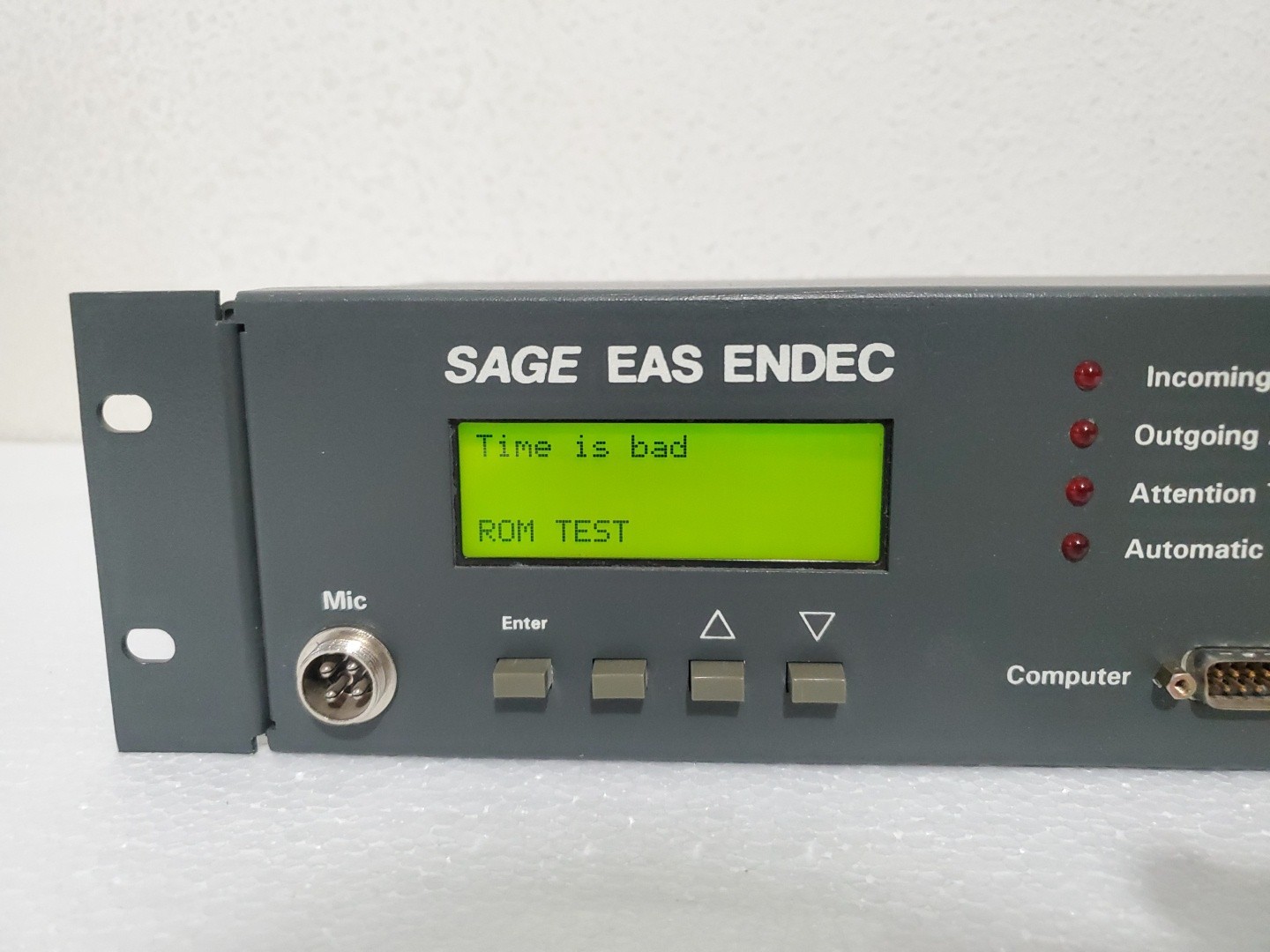 SAGE ALERTING SYSTEMS EAS ENDEC 1822 Alert System Encoder/Decoder AS IS *READ*