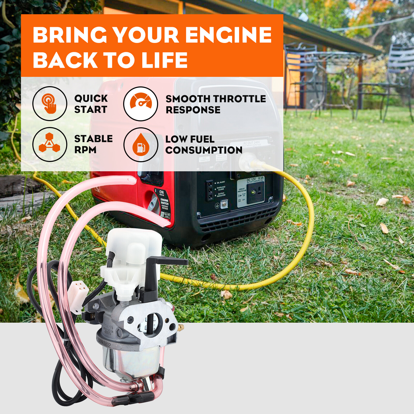 Carburetor For Honda Home Power Generator EB2000I EU2000I Carb 16100-Z0D-D03