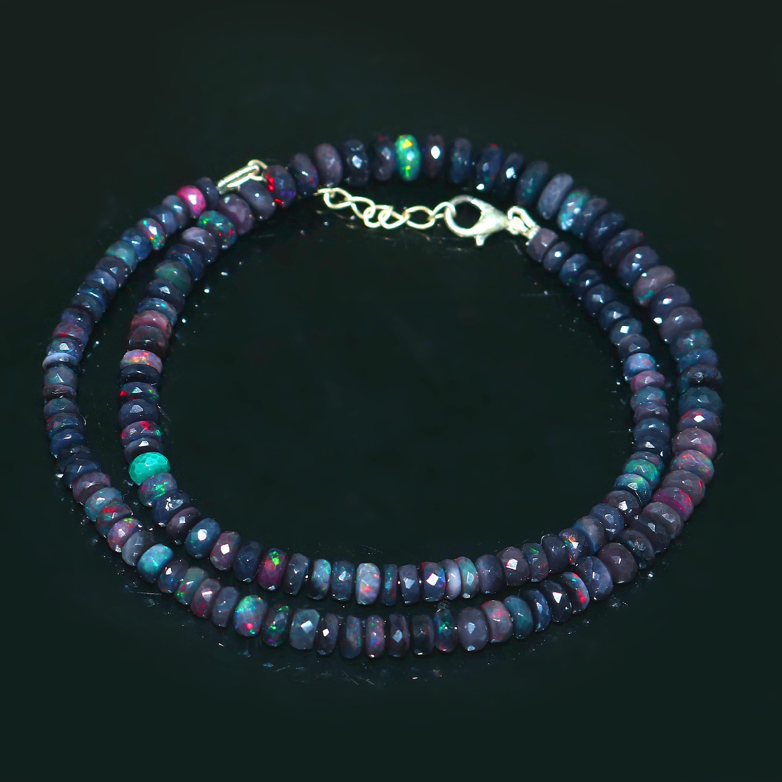 Natural Opal Bead Blue opal beads Rondelle Opal Gift for friend 7233