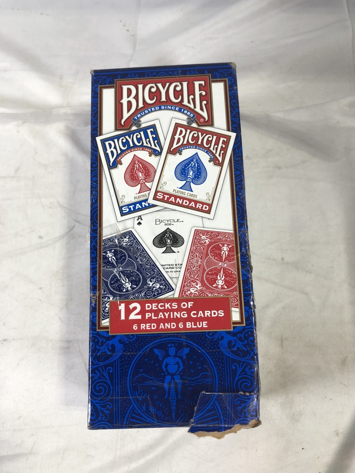 Bicycle 12 Decks Playing Cards 6 Red 6 Blue Standard Face