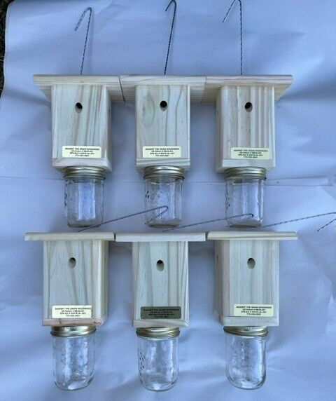 Best Carpenter Bee Trap - Patented Carpenter Bee Trap - Set of 6  Free Shipping
