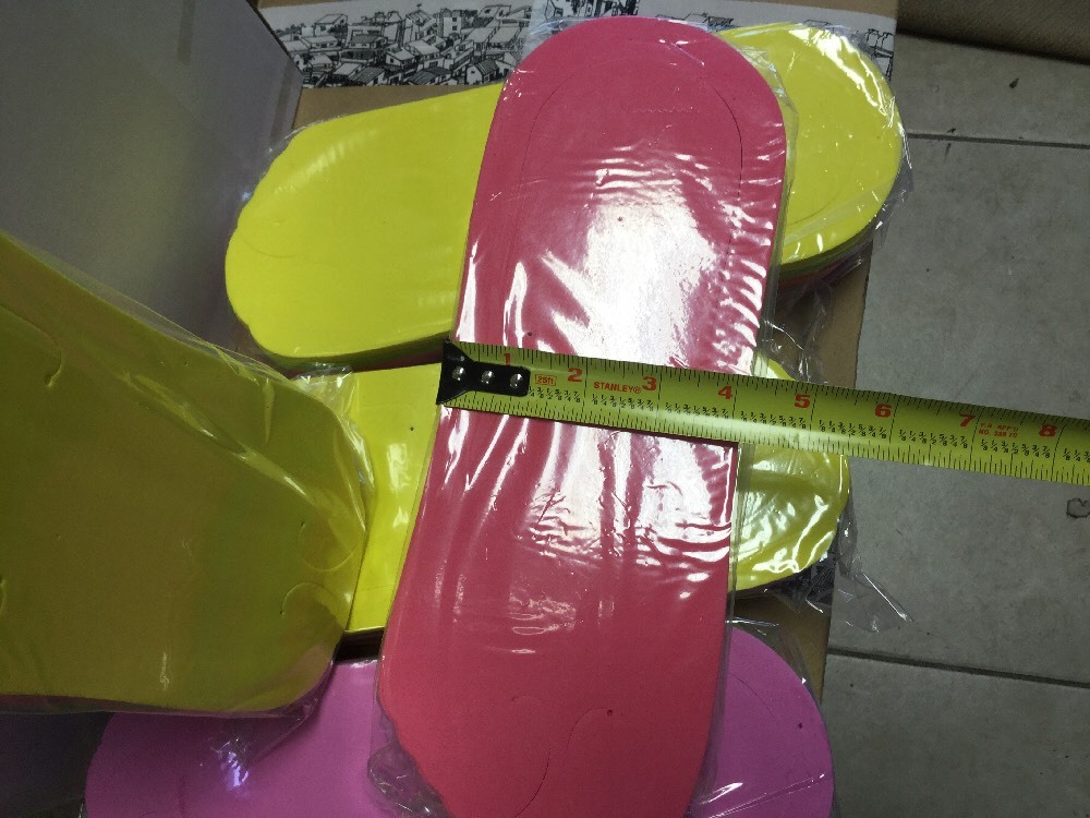 24 Pairs ( 48 pcs ) Disposable Spa Pedicure foam slippers 6 assorted (fold type)