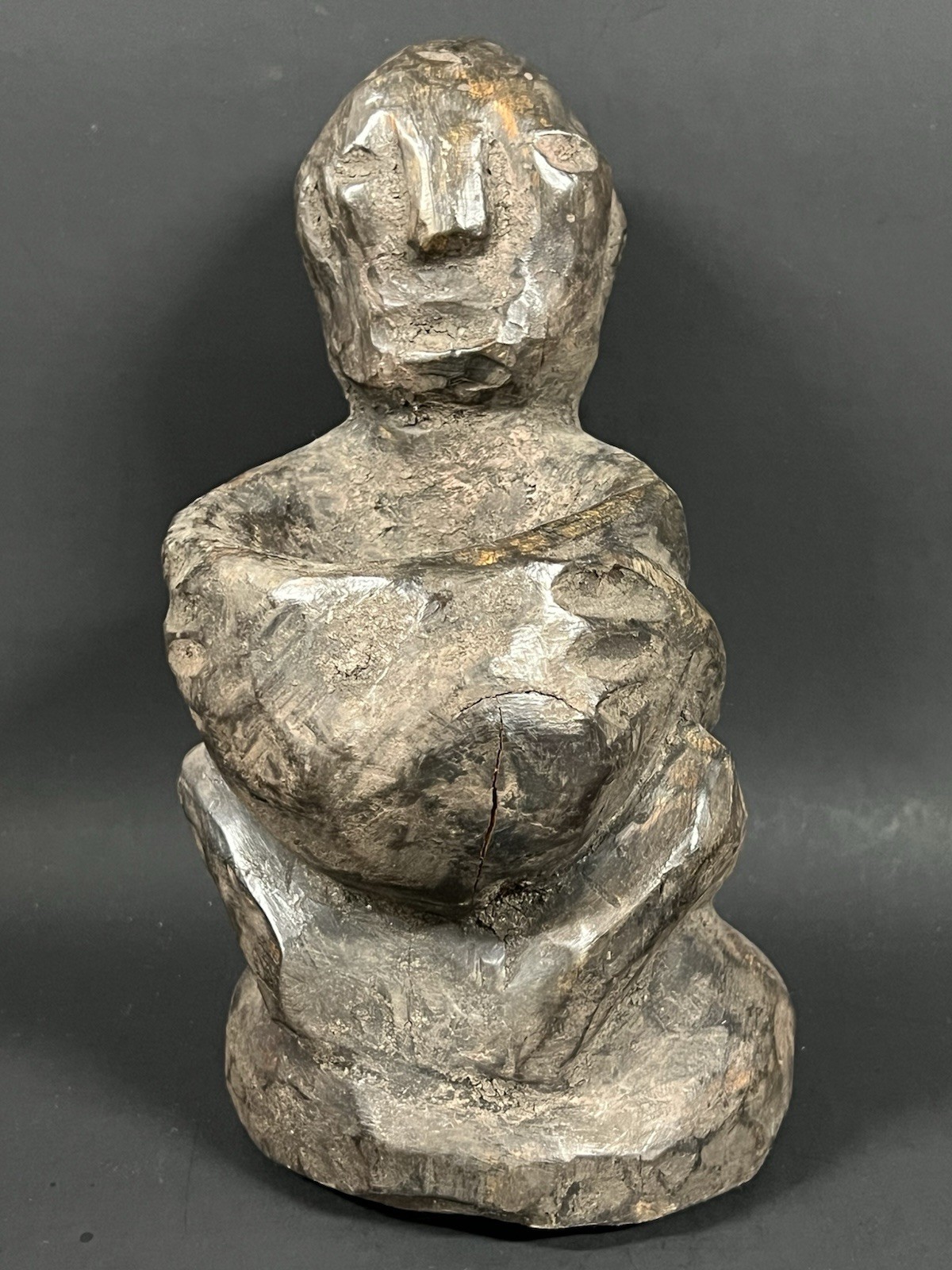 Ifugao Authentic Antique Seated Bulul Statue Circa 1900 Luzon Philippines