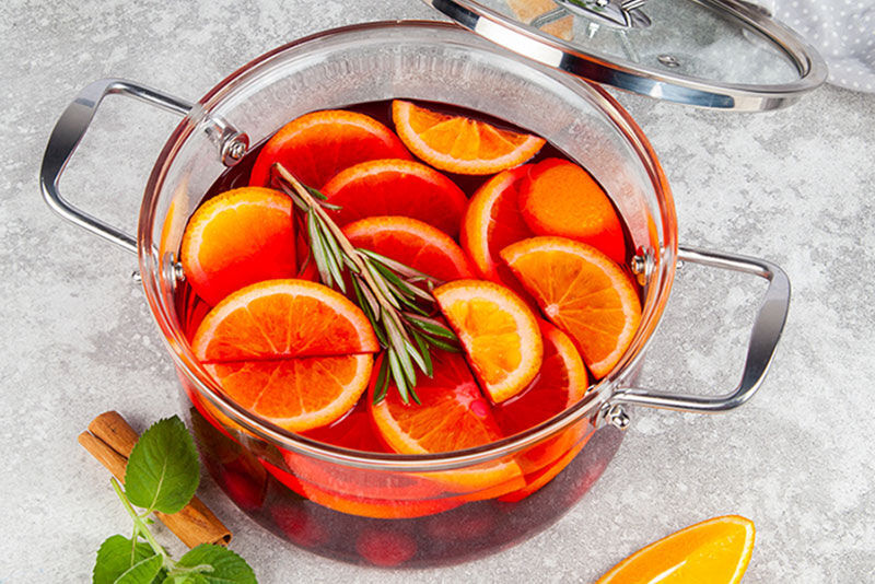 Clear Glass Stockpot Heat Resistant Cooking Pot Simmer Pot Soup Pot 2.7qt 3.7 qt