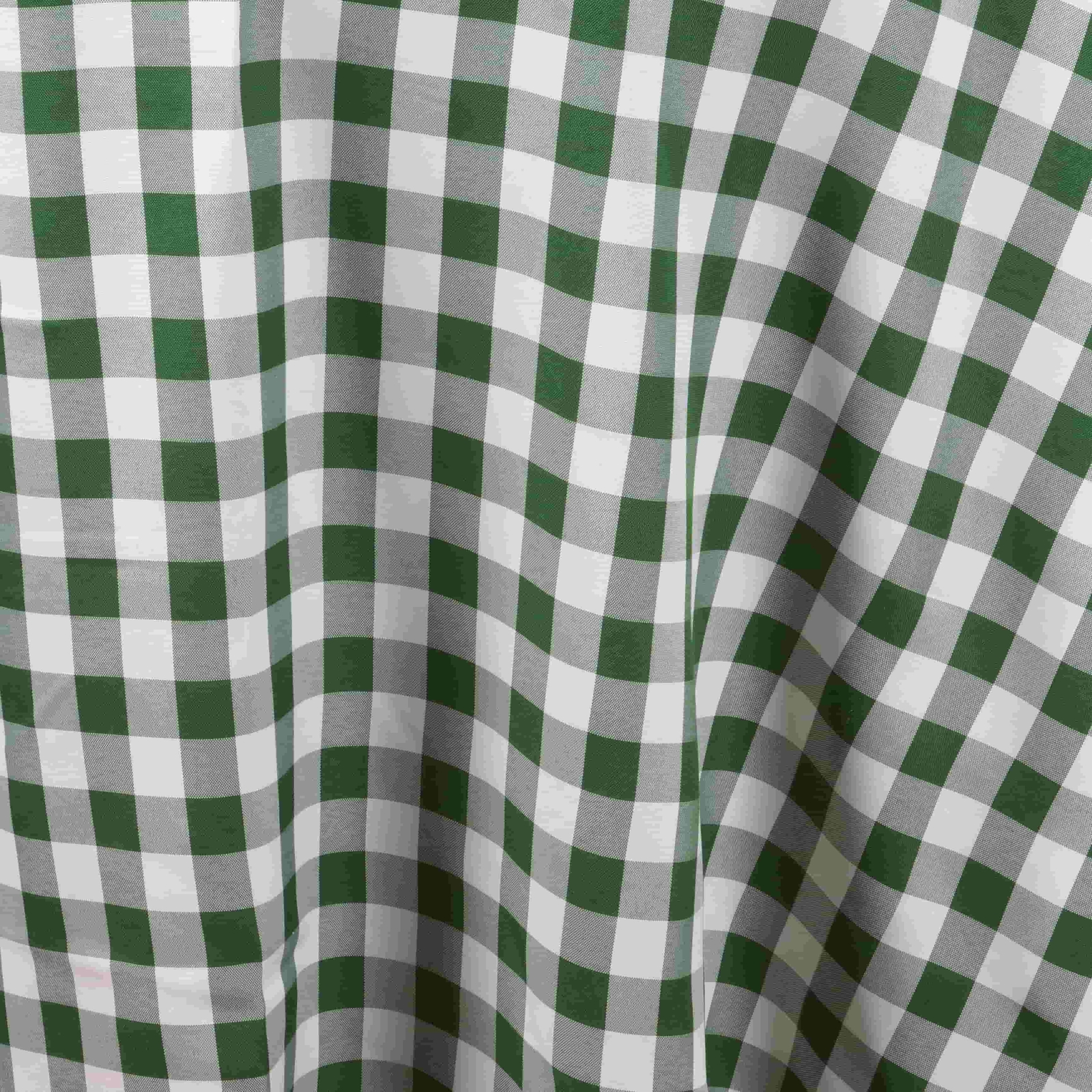 Green White Buffalo Plaid 70" ROUND Polyester Tablecloth Picnic Events Linens