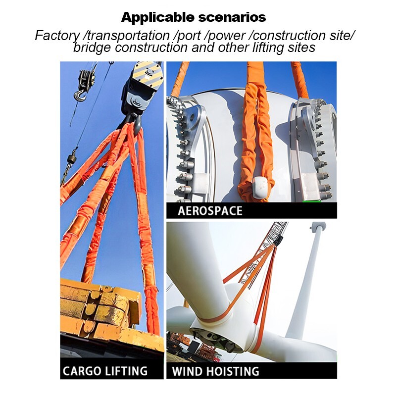 4 Pack 9' Endless Loops Round Sling Crane Recovery Strap Lifting Tow Pull Purple